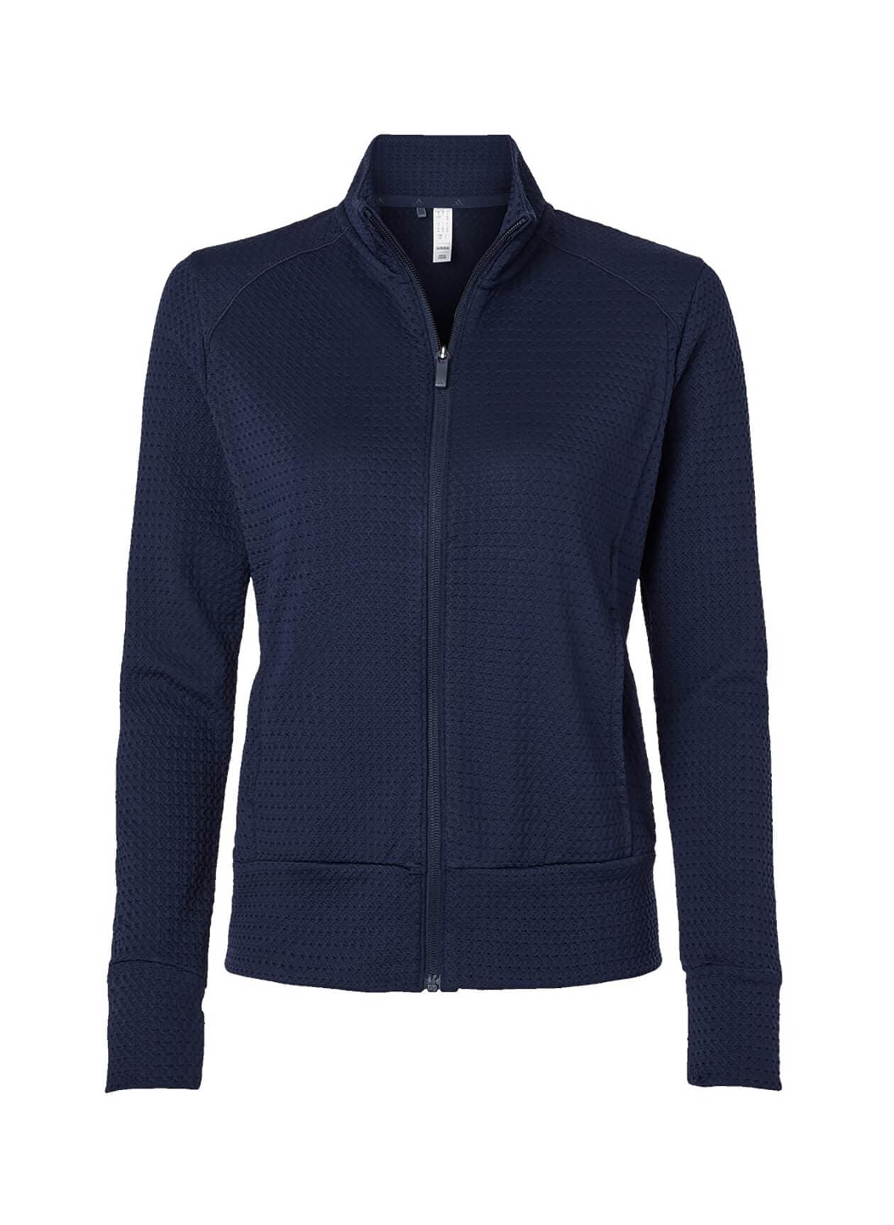 Adidas Women's Ultimate365 Textured Jacket - Navy LG