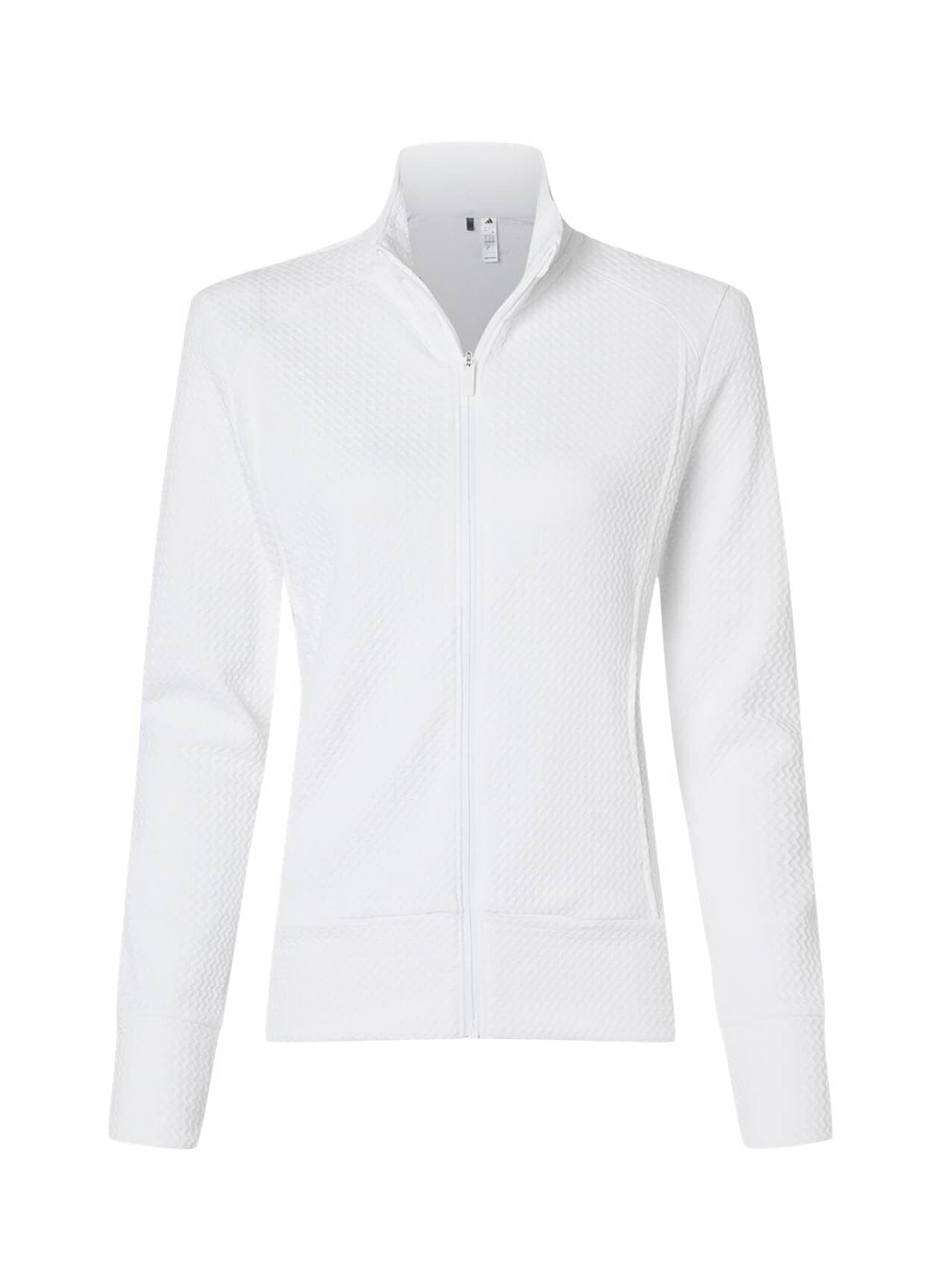 Adidas Women's Ultimate365 Textured Jacket - White LG
