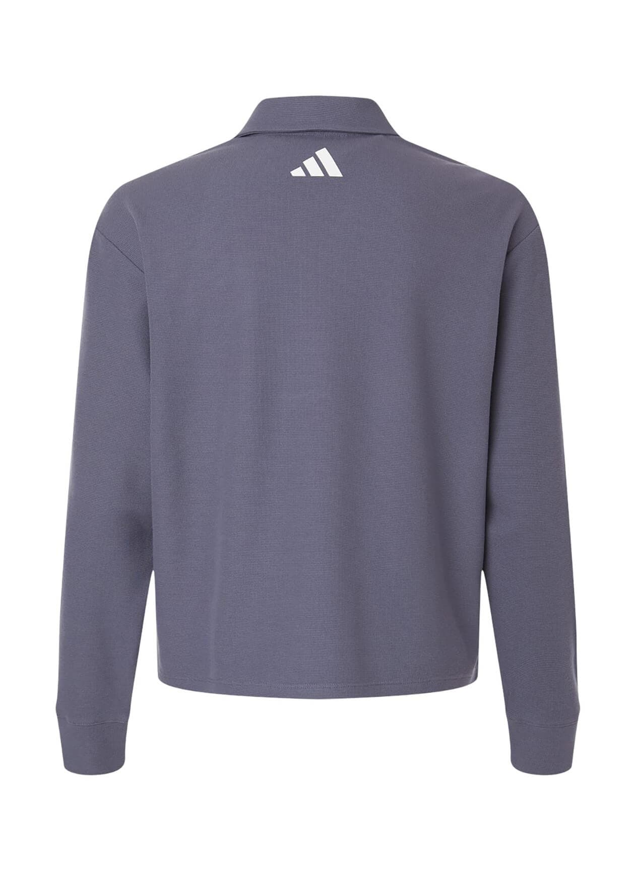 Adidas Women's Beyond Loose Long-Sleeve Polo - Purple LG