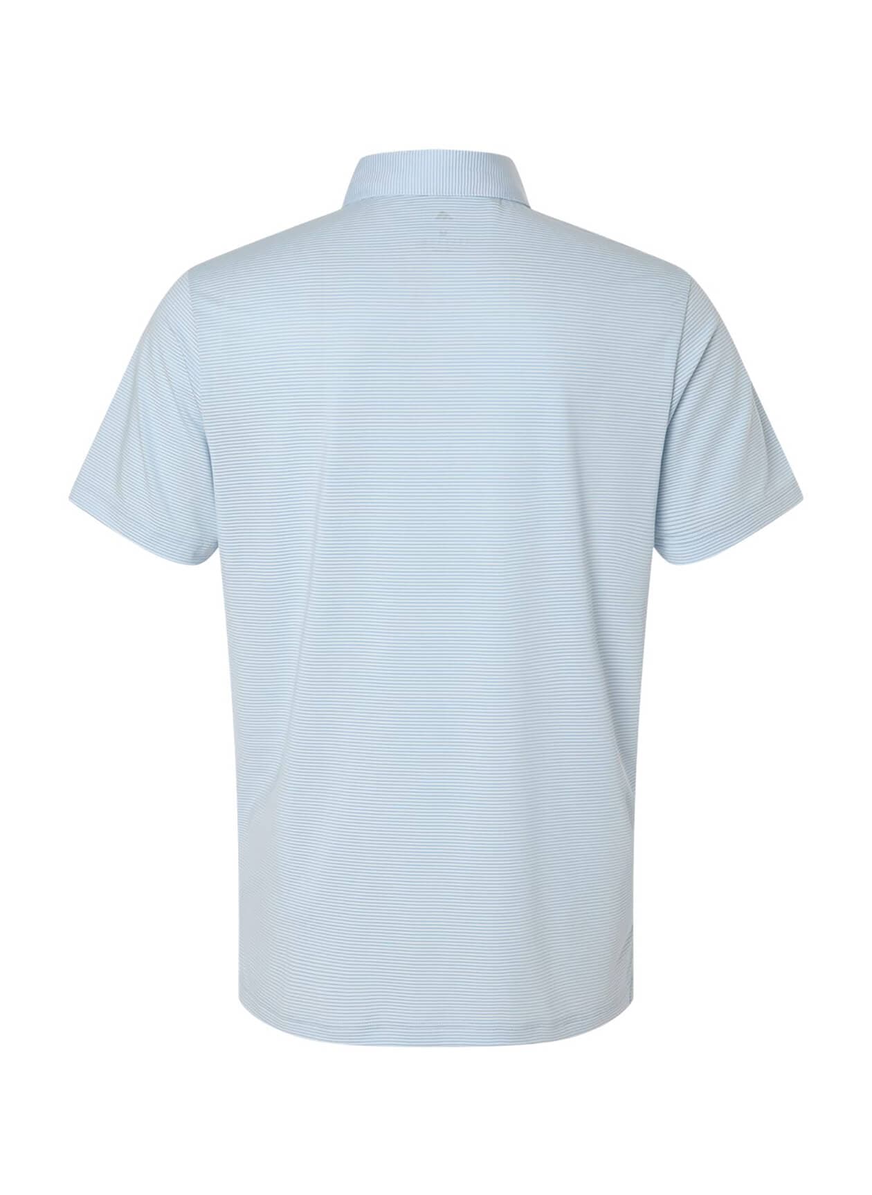 Adidas Men's Ultimate365 Pencil Stripe Climacool Polo - Cyan 3XL