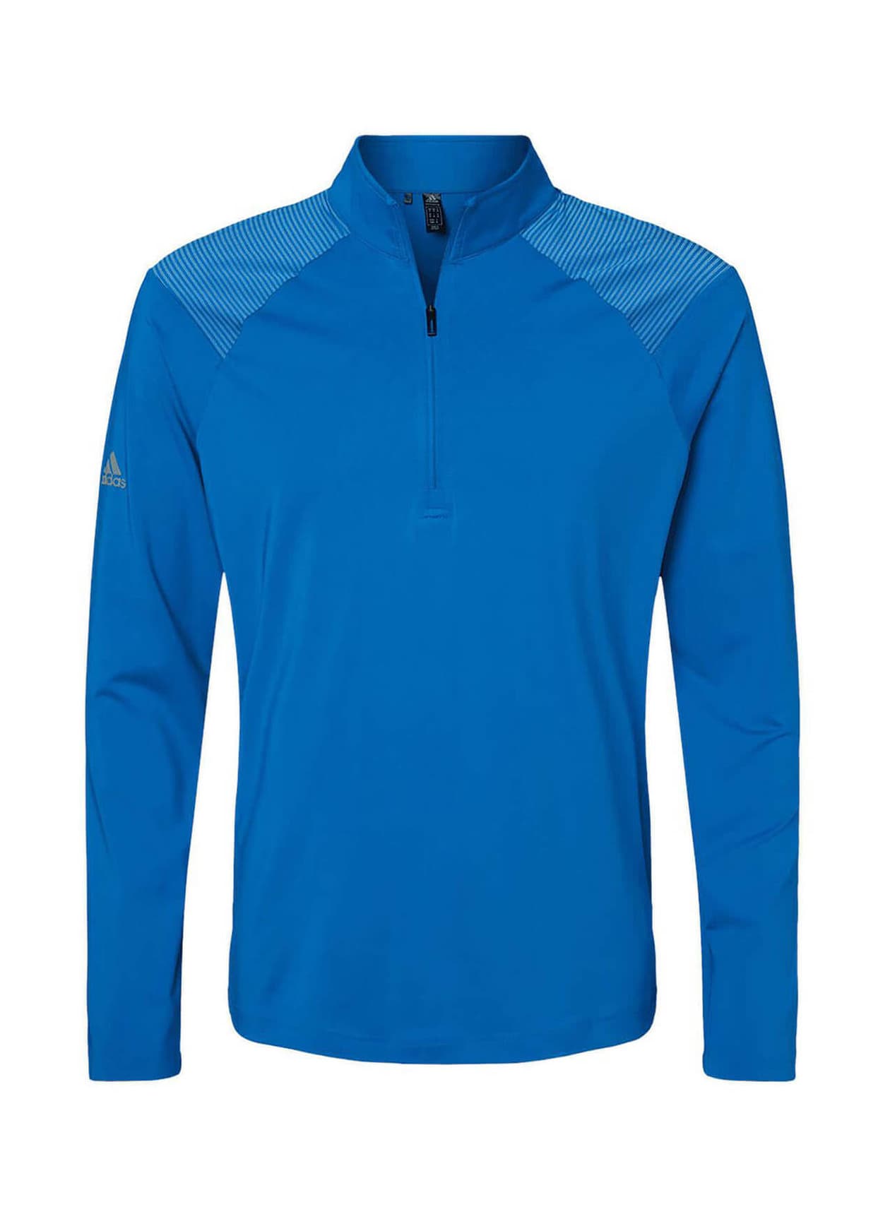 Adidas Men's Shoulder Stripe Quarter-Zip - Glory Blue 3XL