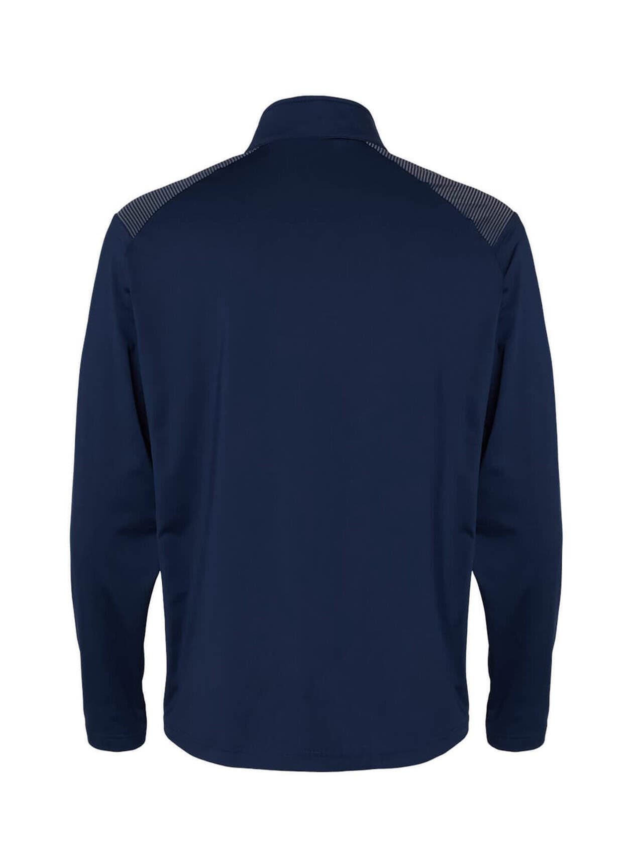 Adidas Men's Shoulder Stripe Quarter-Zip - Team Navy Blue (NVY) 3XL