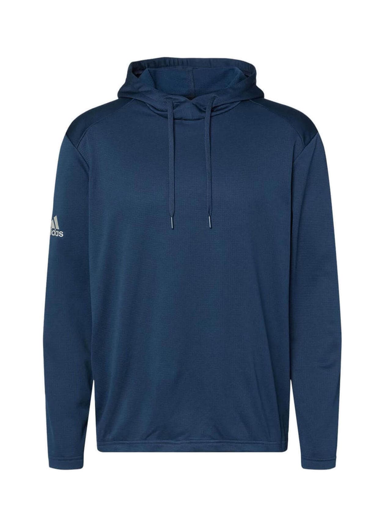 Adidas Men's Textured Mixed Media Hooded Sweatshirt - Navy 3XL