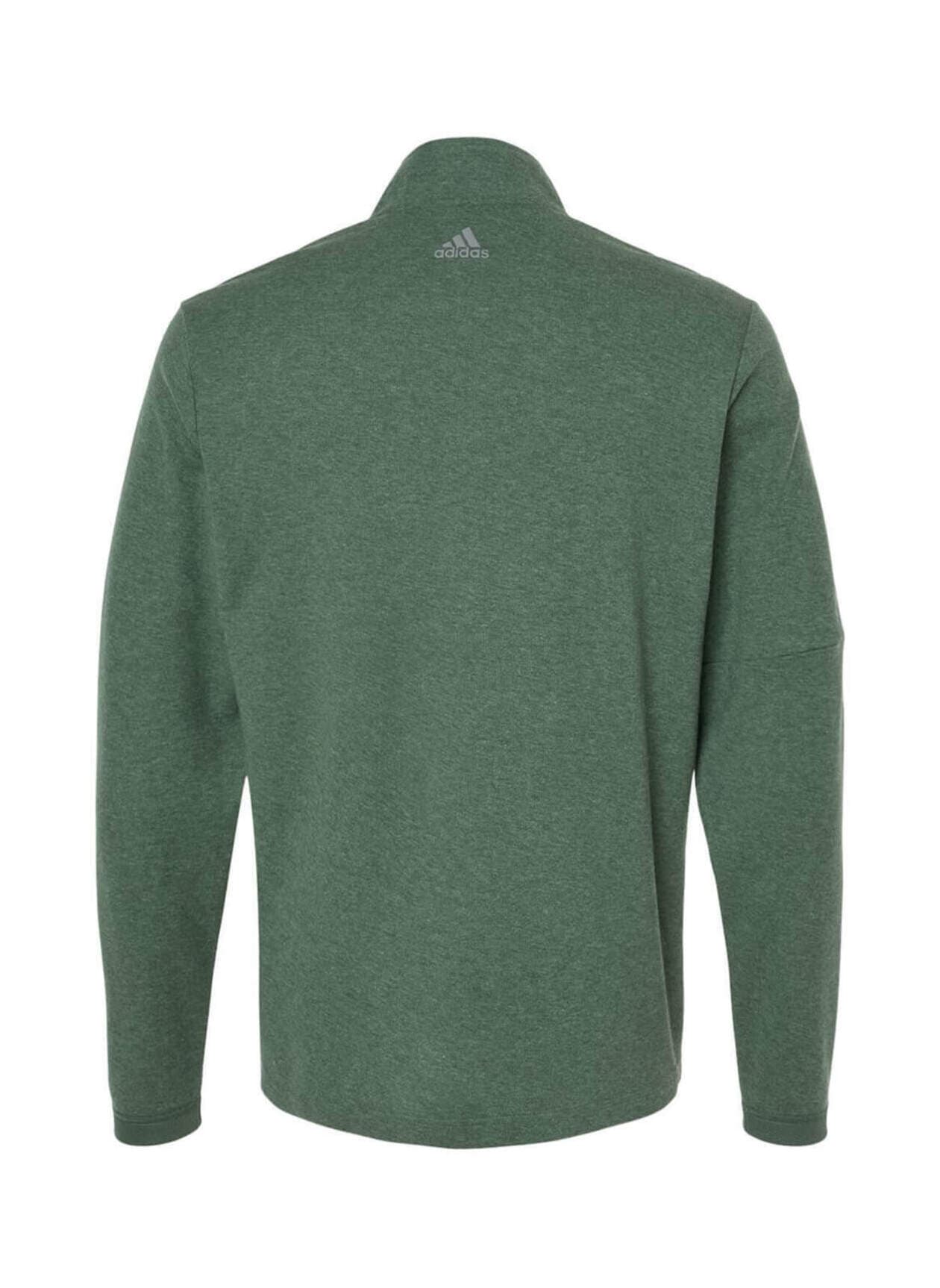 Adidas Men's 3-Stripes Quarter-Zip - Green 3XL