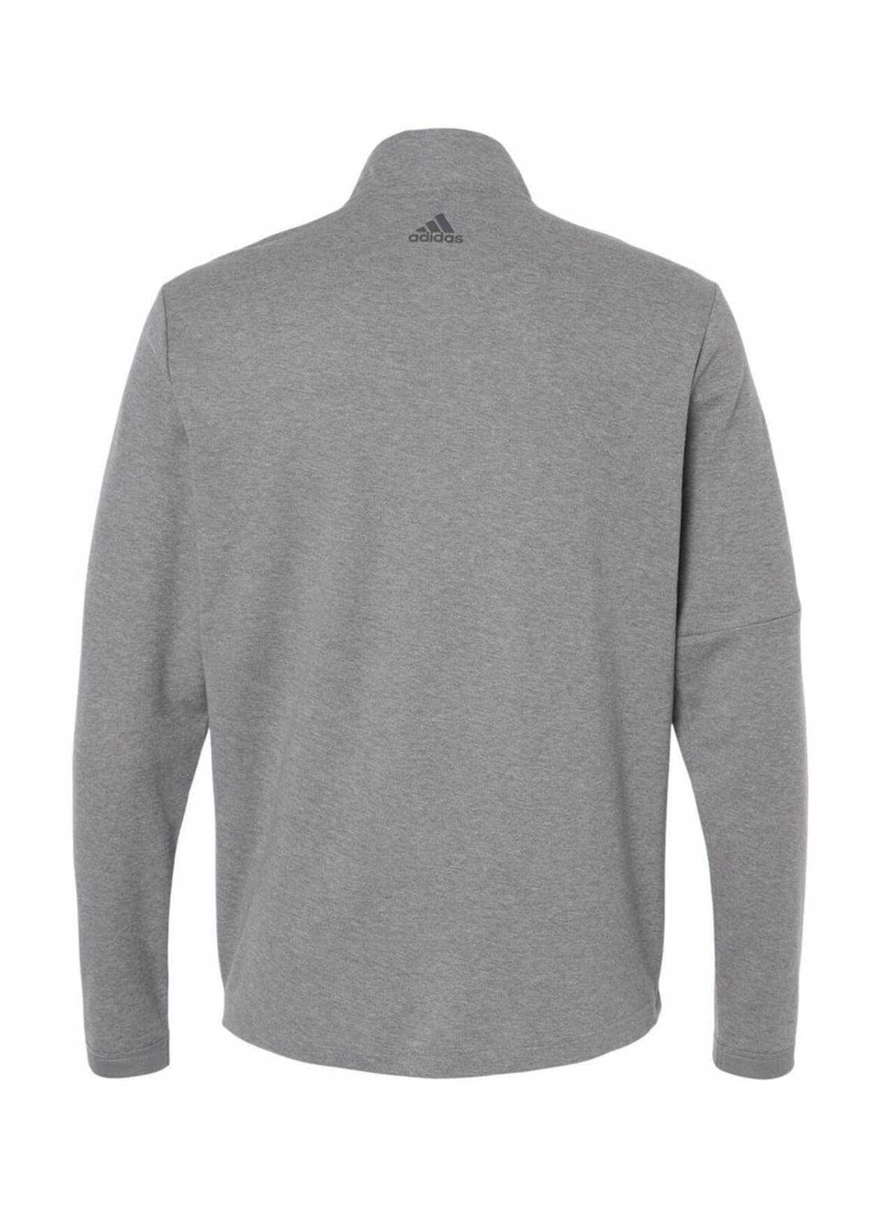 Adidas Men's 3-Stripes Quarter-Zip - Light Grey 3XL