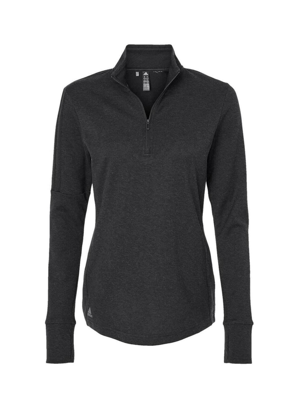 Adidas Women's 3-Stripes Quarter-Zip - Black 3XL