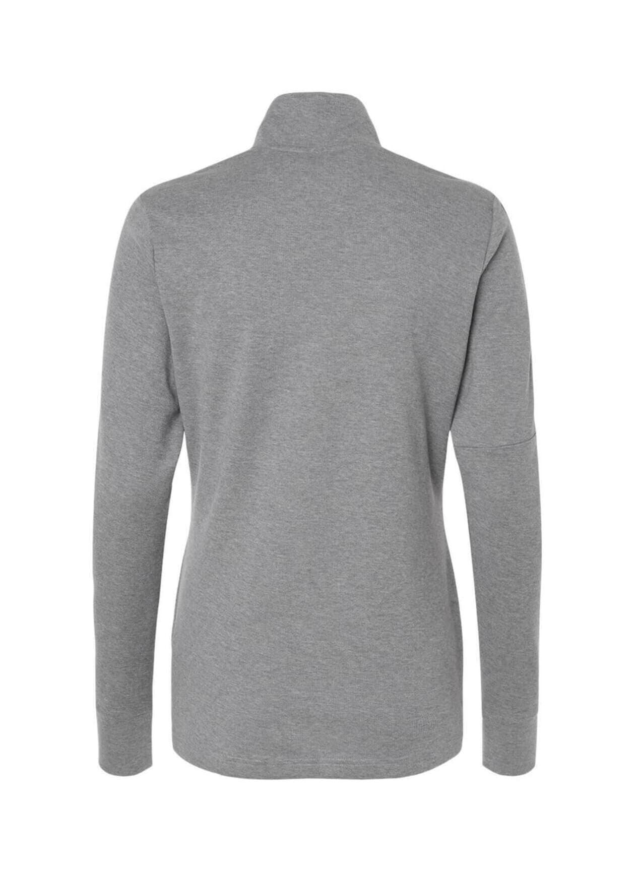 Adidas Women's 3-Stripes Quarter-Zip - Light Grey 3XL