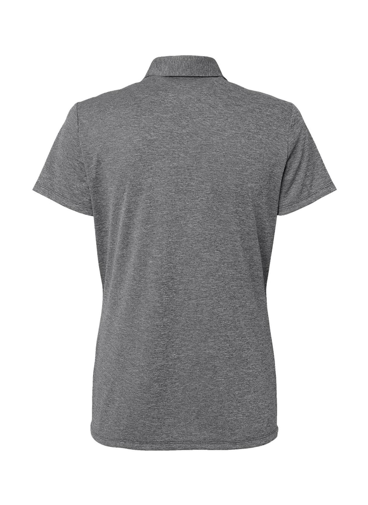 Women's Adidas Heathered Polo - Black,Dark Grey 3XL