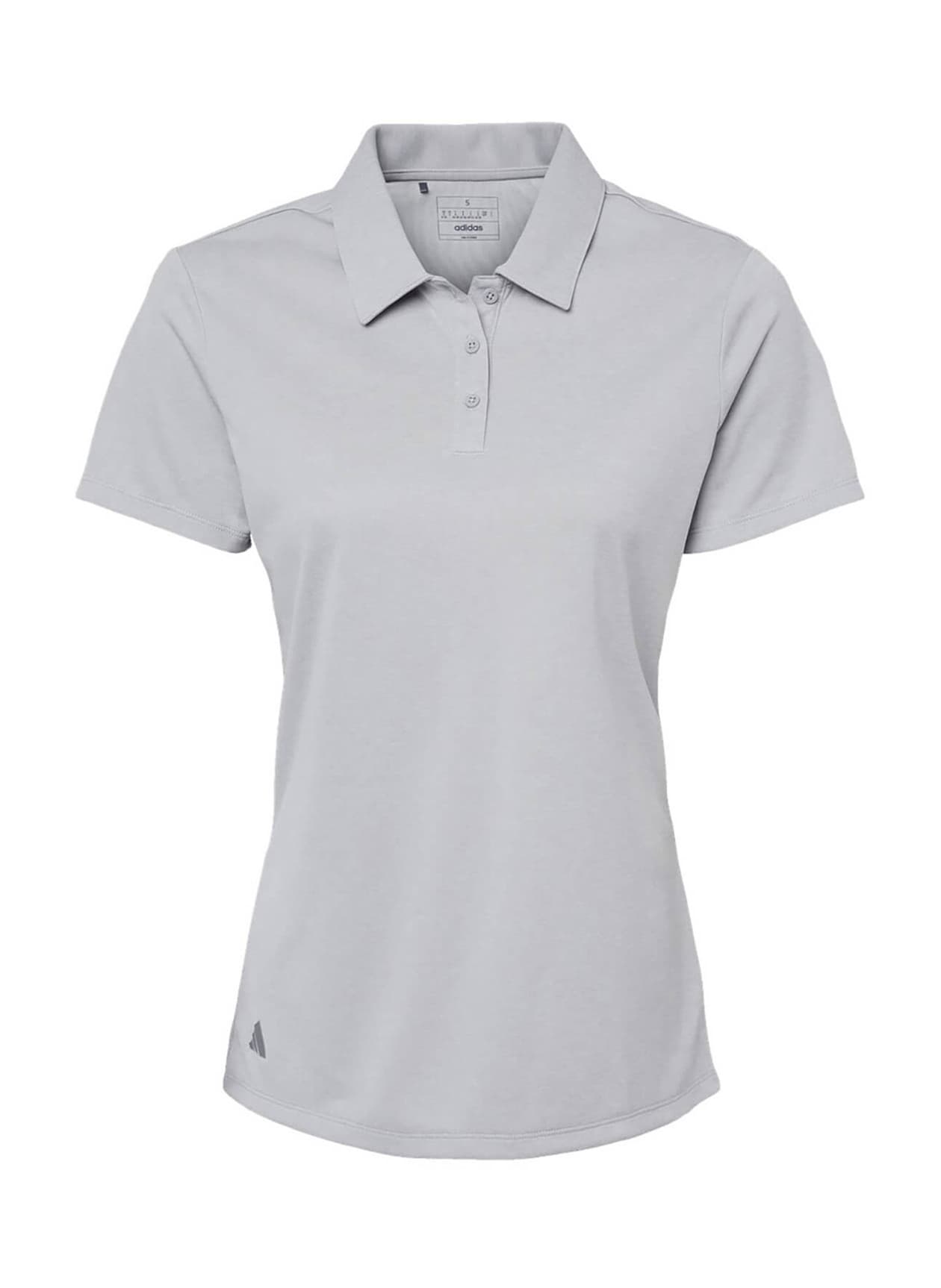 Women's Adidas Heathered Polo - Light Grey 3XL