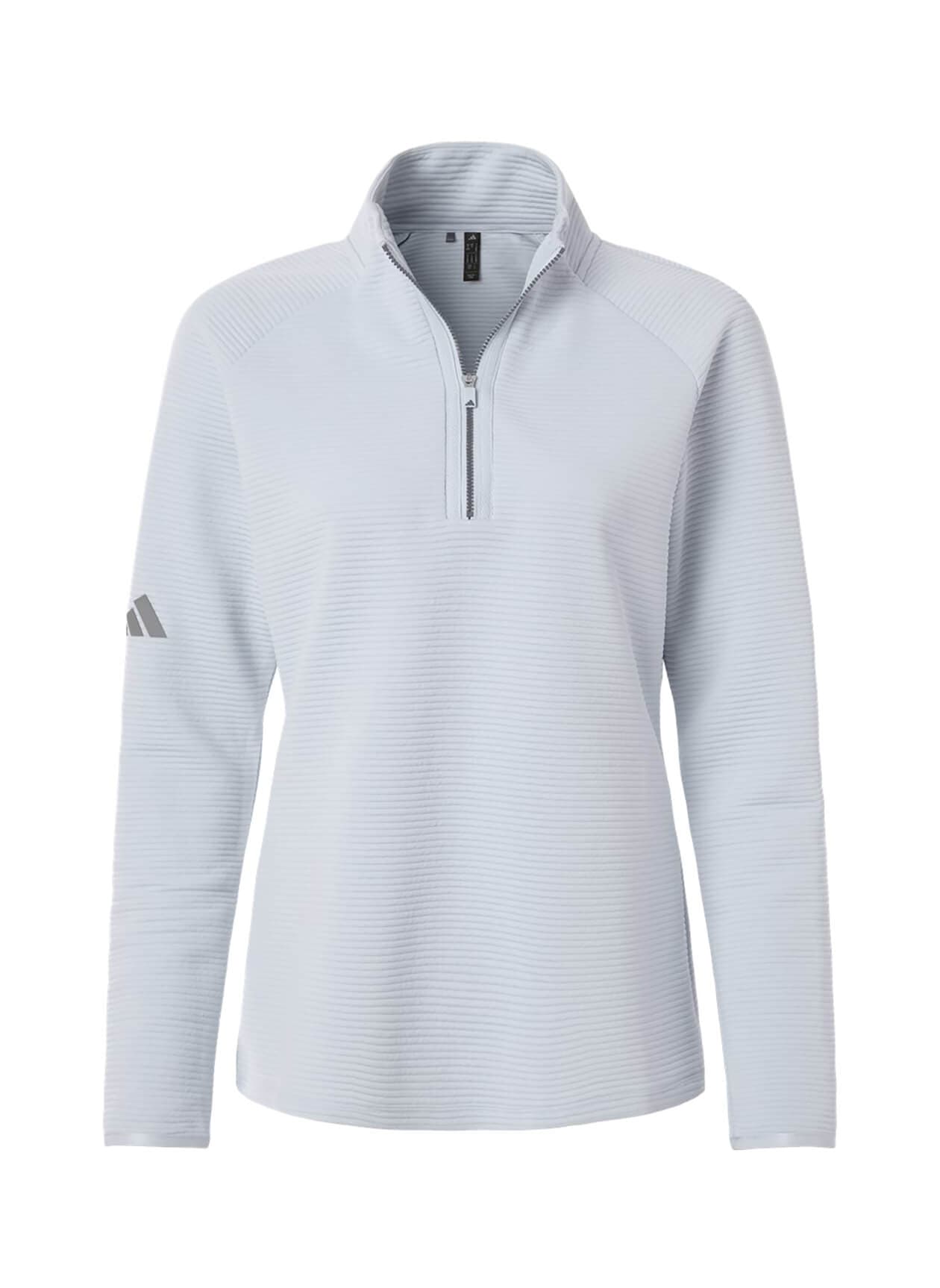 Adidas Women's Spacer Quarter-Zip Pullover - Cyan 3XL