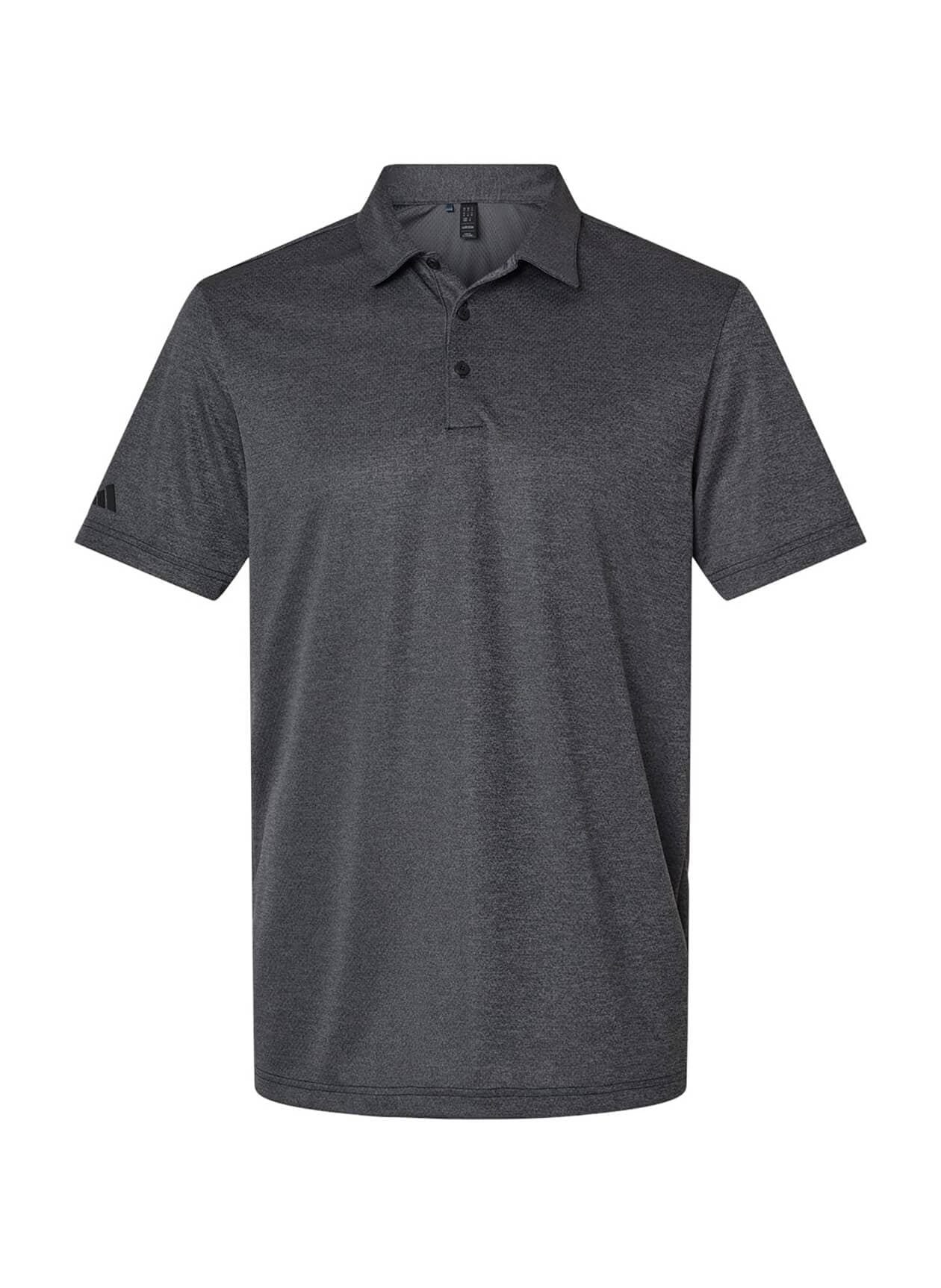 Adidas Men's Space Dyed Polo - Black 3XL