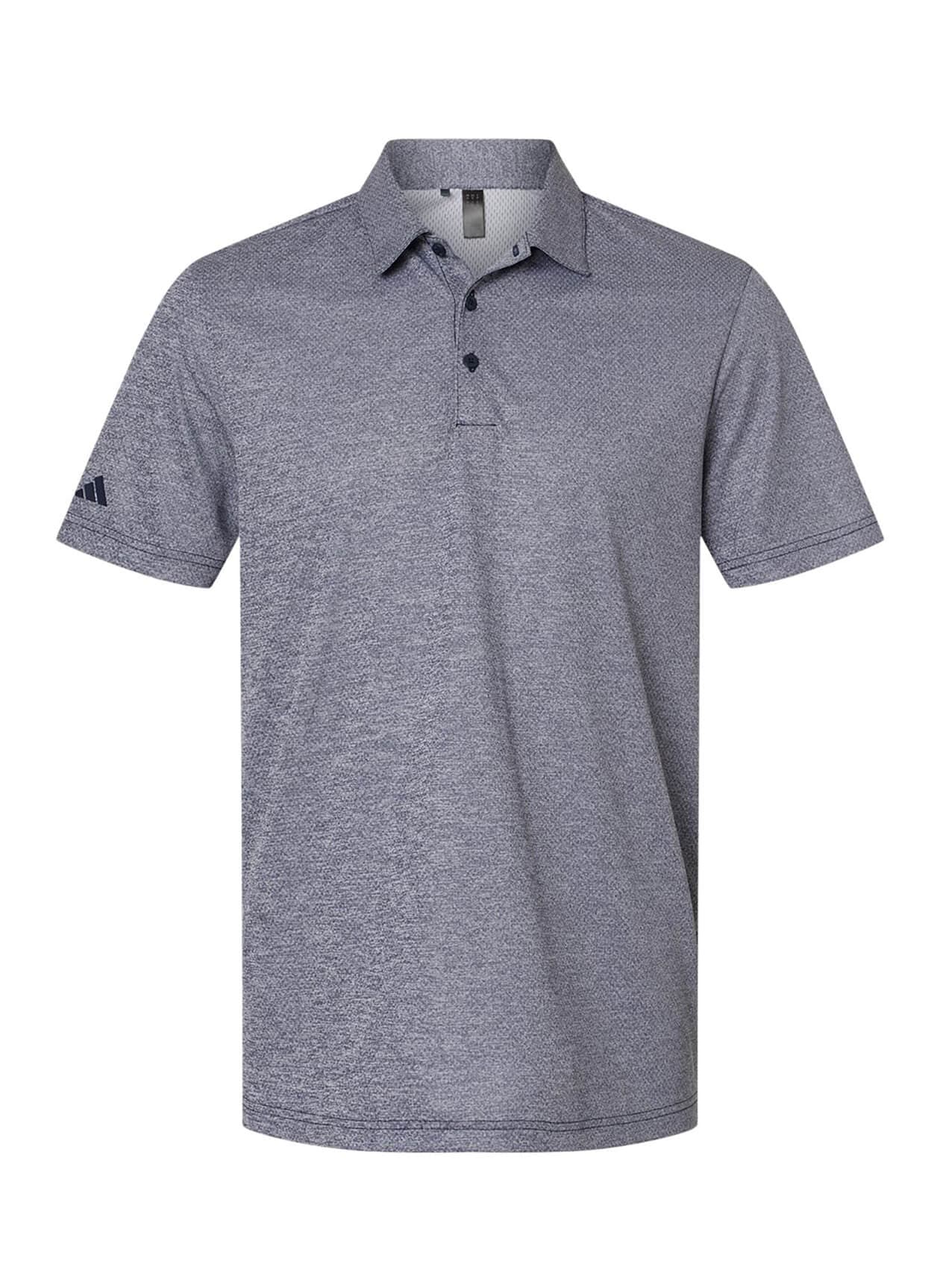 Adidas Men's Space Dyed Polo - Navy 3XL