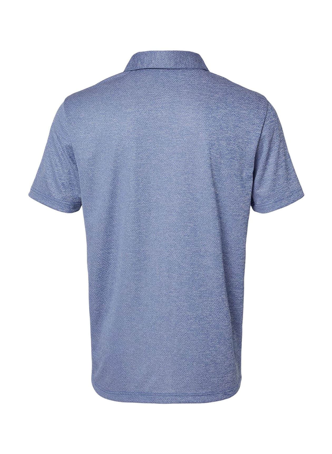 Adidas Men's Space Dyed Polo - Blue 3XL