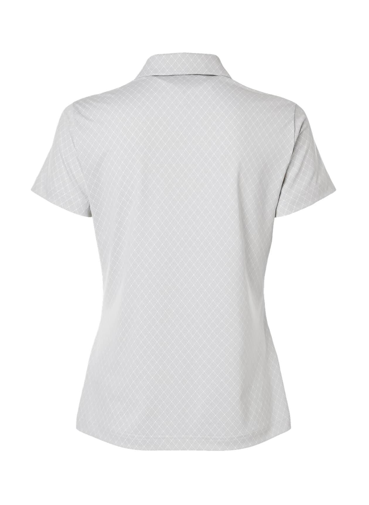 Adidas Women's 4-Way Stretch Printed Polo - White 3XL
