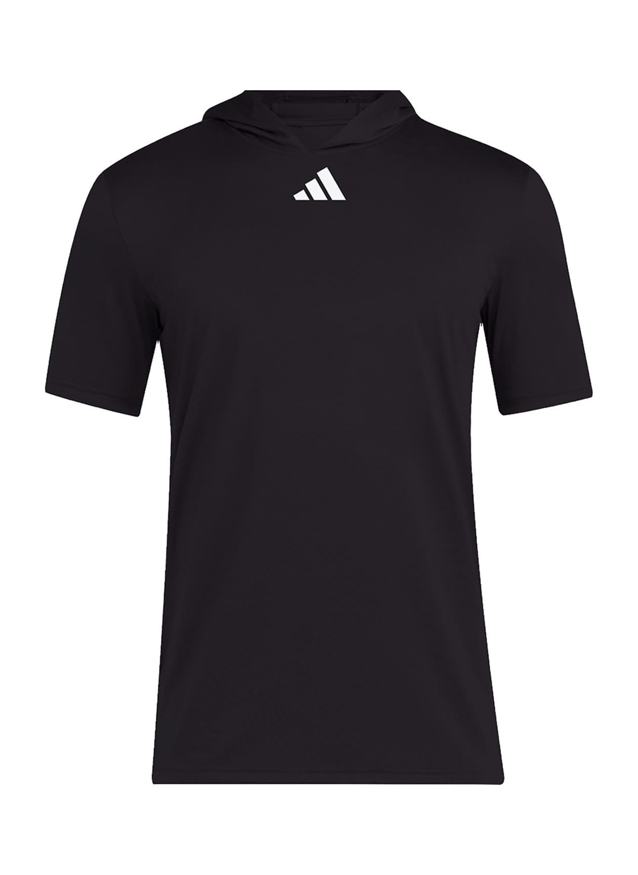 Adidas Men's Short-Sleeve Hoodie - Black 3XL