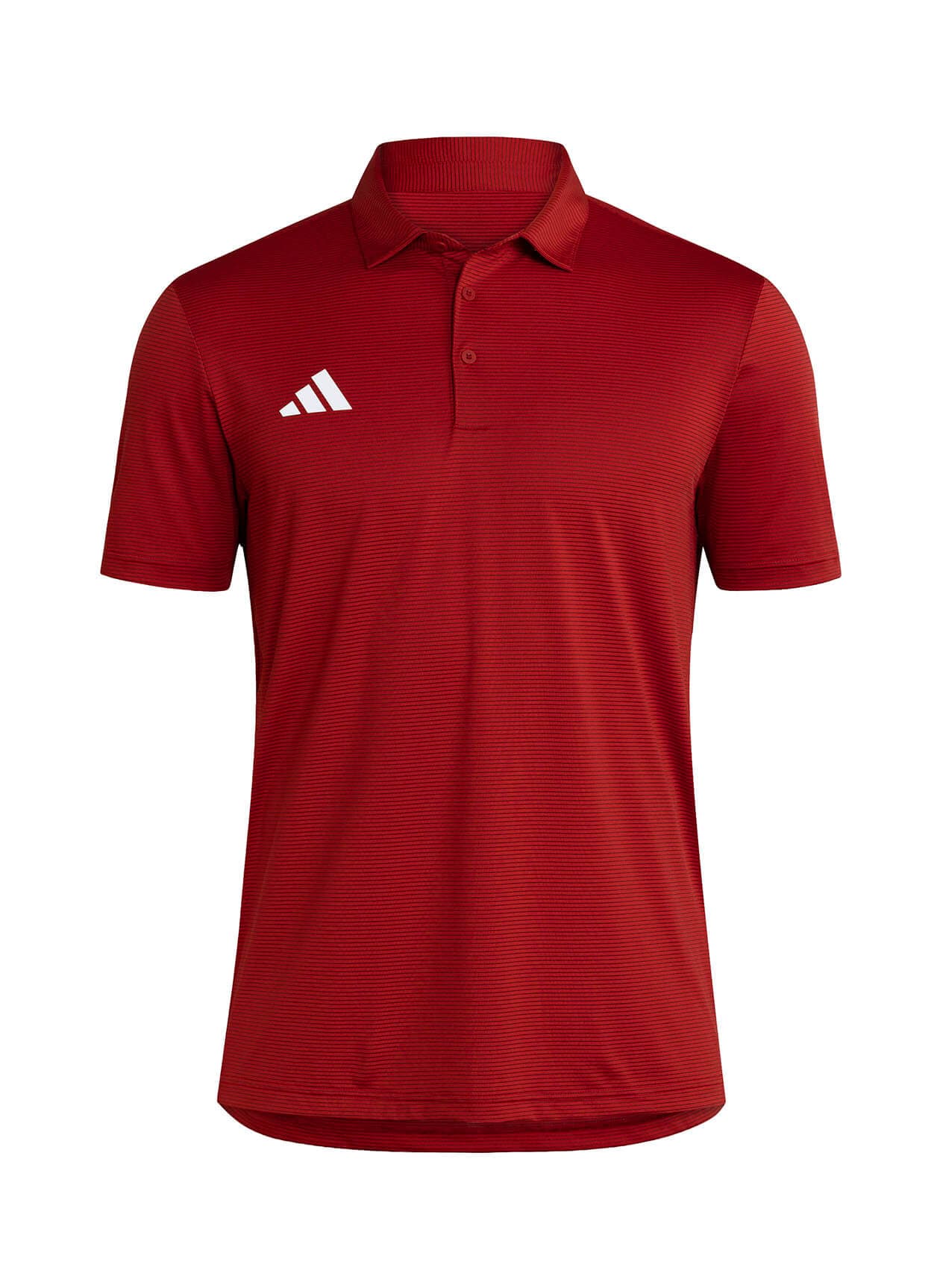 Adidas Men's Ultimate365 Stripe Polo F26 - Red LG