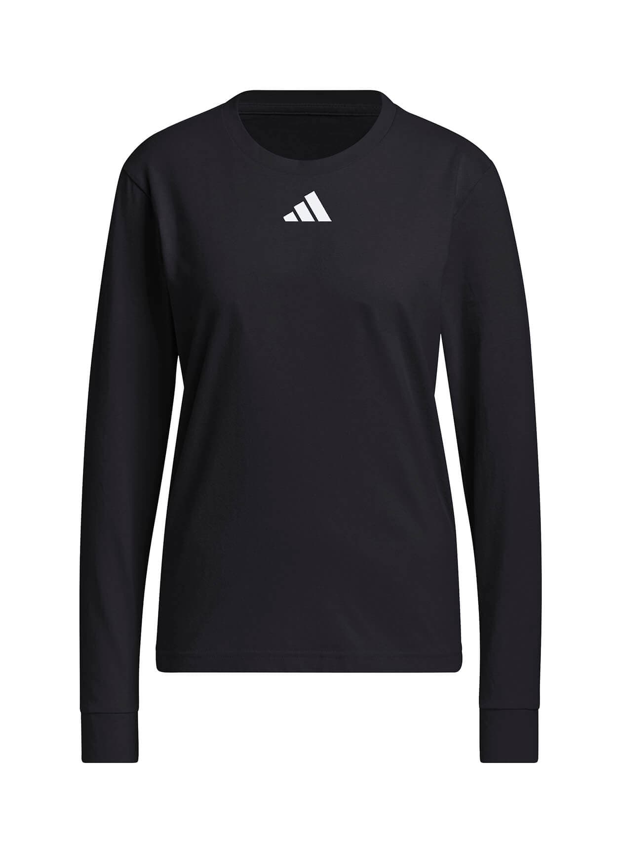Adidas Women's Fresh Long-Sleeve T-Shirt - Black 3XL