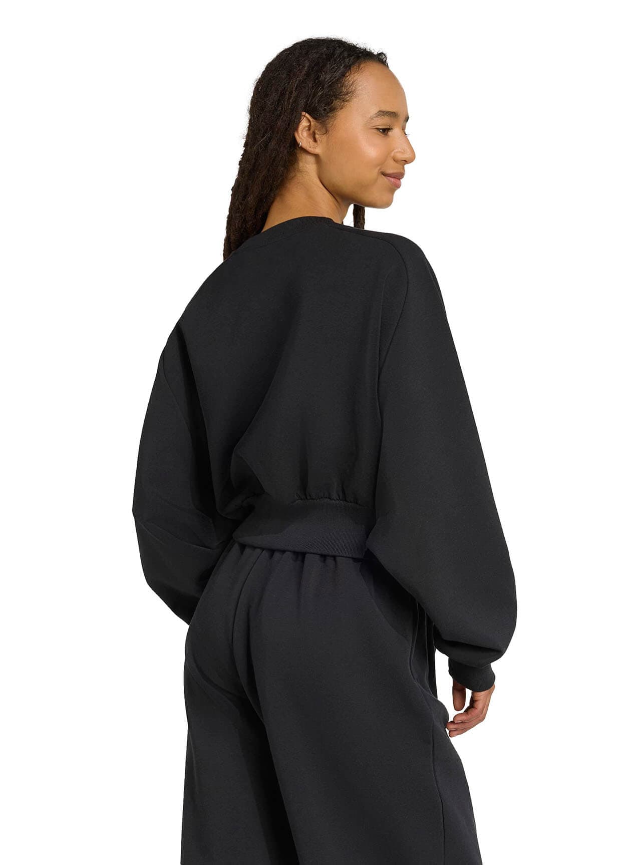 Adidas Women's Soft Lux Crew Sweatshirt - Black 3XL