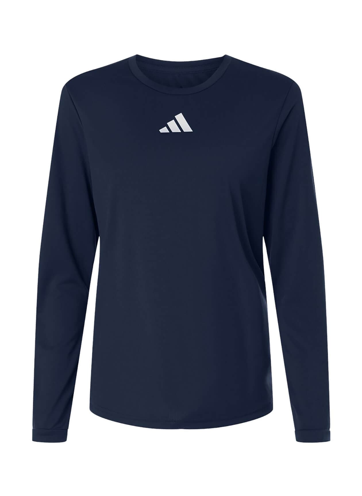 Adidas Women's Pregame Long Sleeve T-Shirt - Navy LG