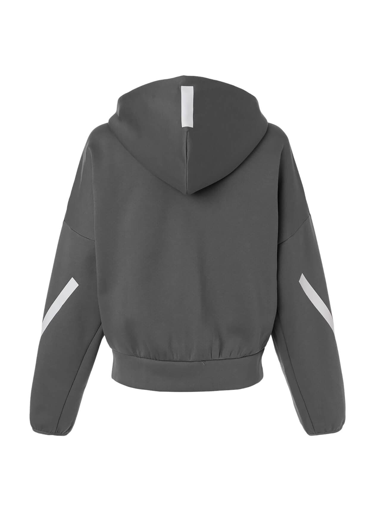 Adidas Women's Z.N.E Full-Zip Hoodie - Dark Grey LG