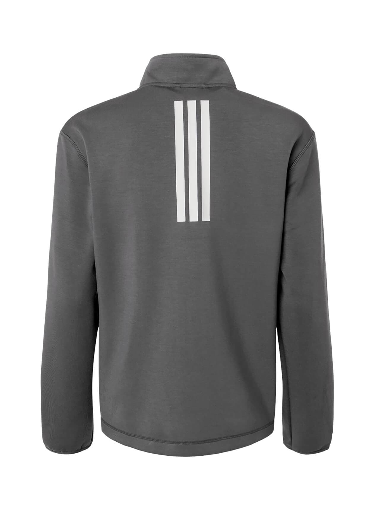 Adidas Women's 3-Stripes Quarter-Zip F26 - Dark Grey LG