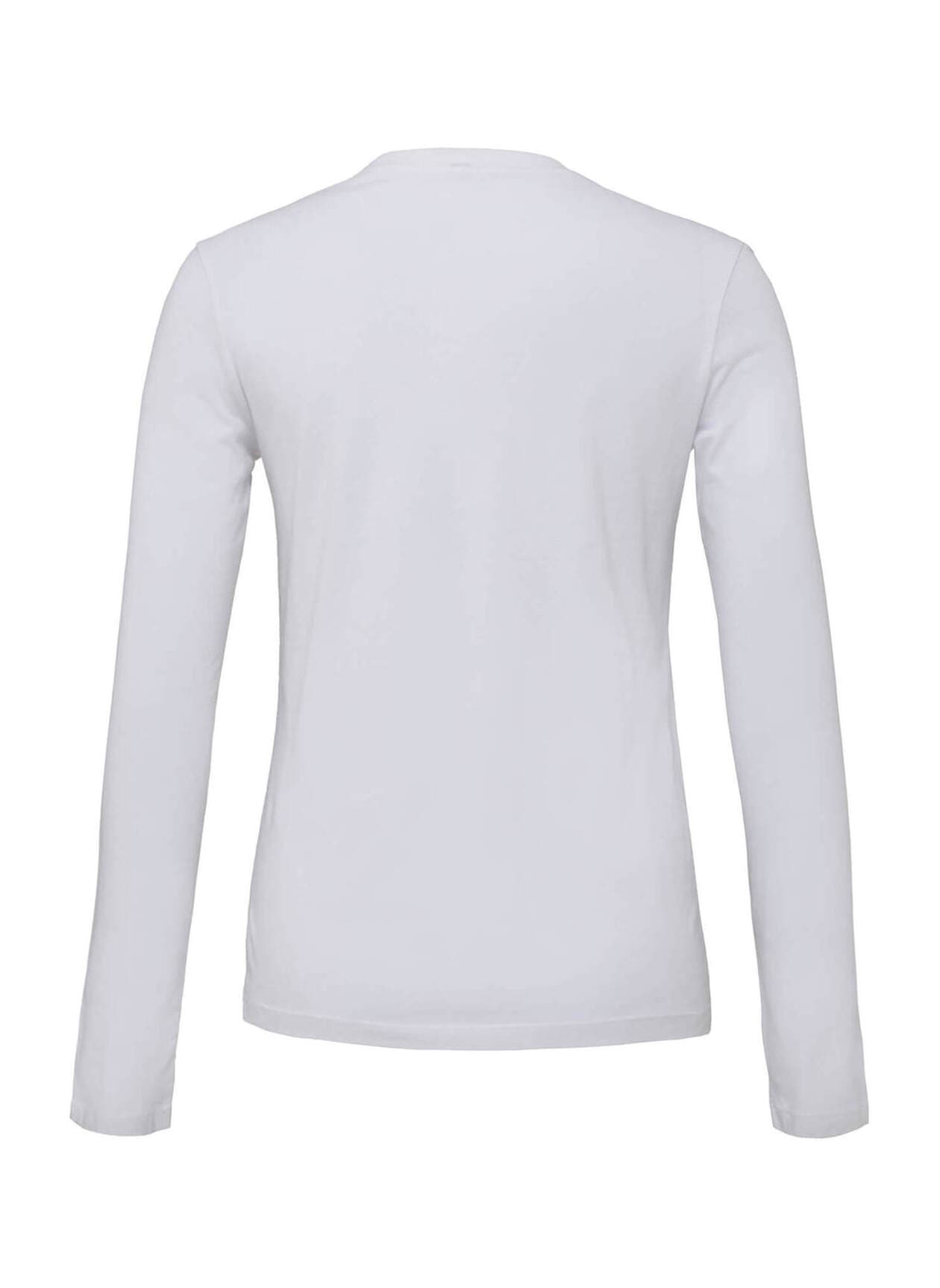 Bella + Canvas Women's Jersey Long-Sleeve T-Shirt - White LG