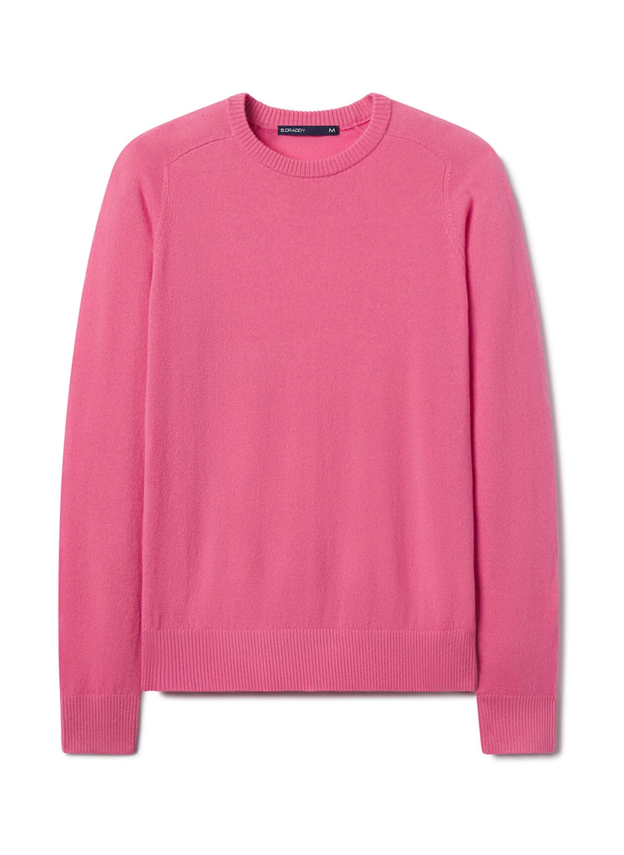 B. Draddy Men's 007 Cashmere Crewneck - Pink Heather LG