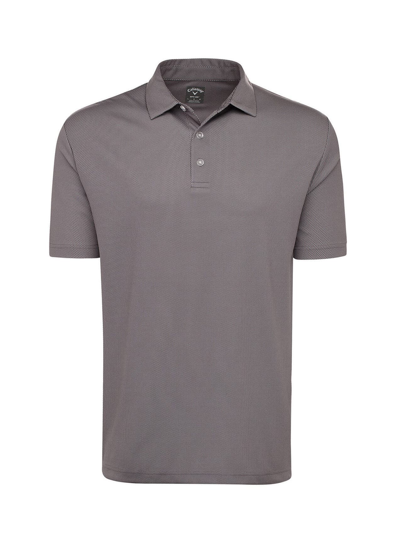 Callaway Golf Men's Birdseye Polo - Dark Grey 3XL