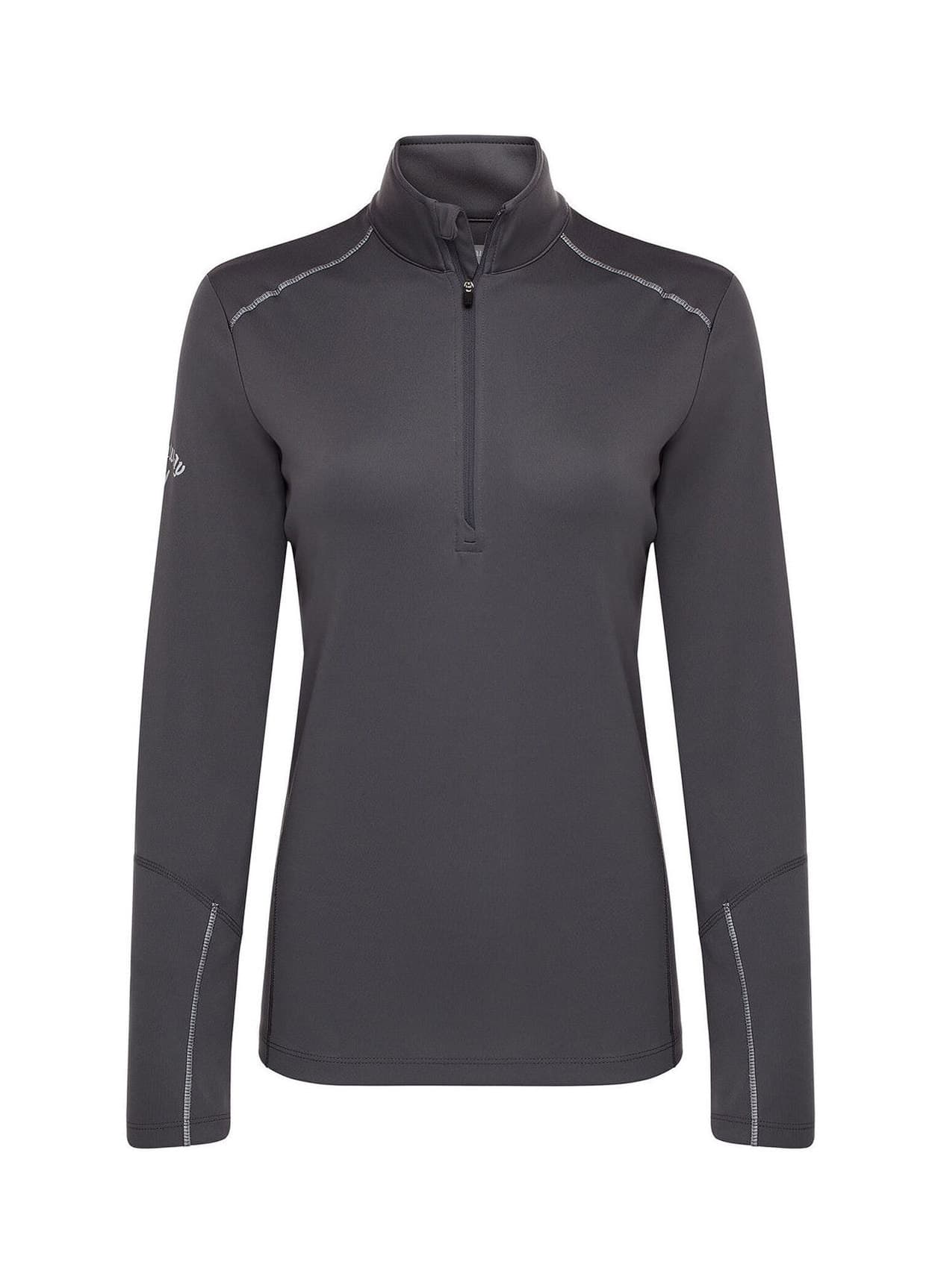 Callaway Golf Women's Water Repellent Quarter-Zip - Dark Grey 3XL