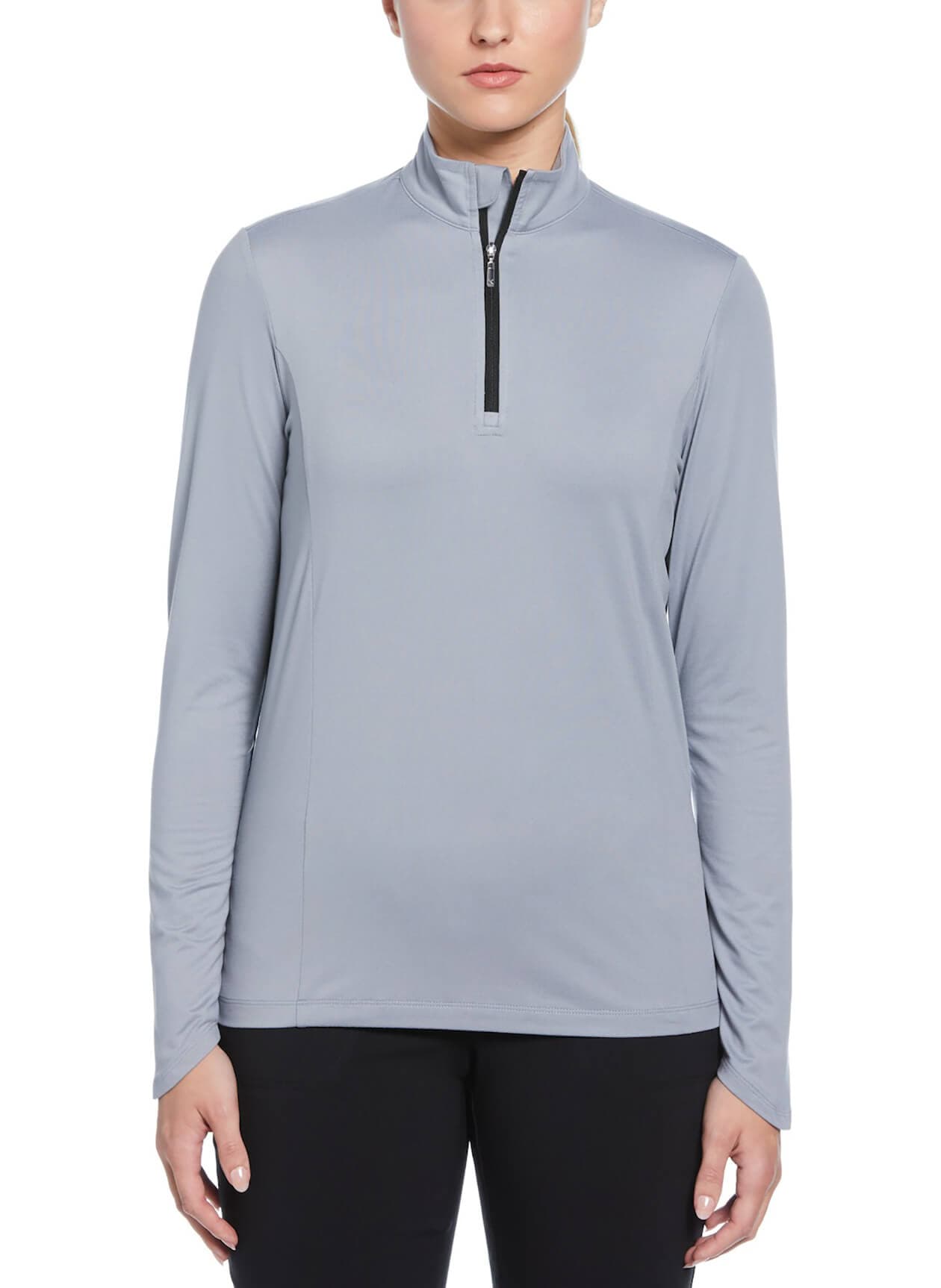 Callaway Golf Women's Lightweight Quarter-Zip - Light Grey 3XL