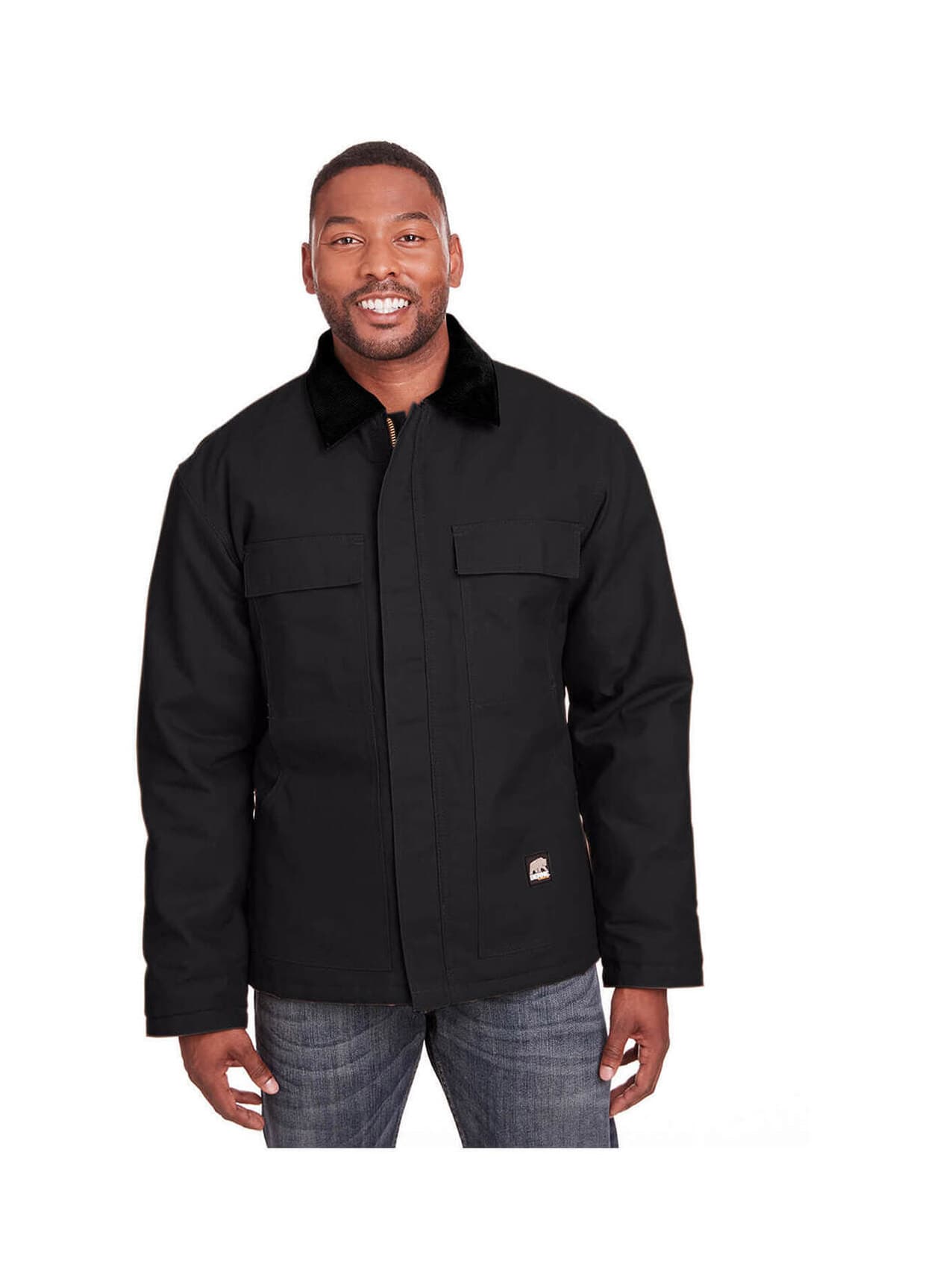 Berne Men's Heritage Chore Coat - Black 3XL