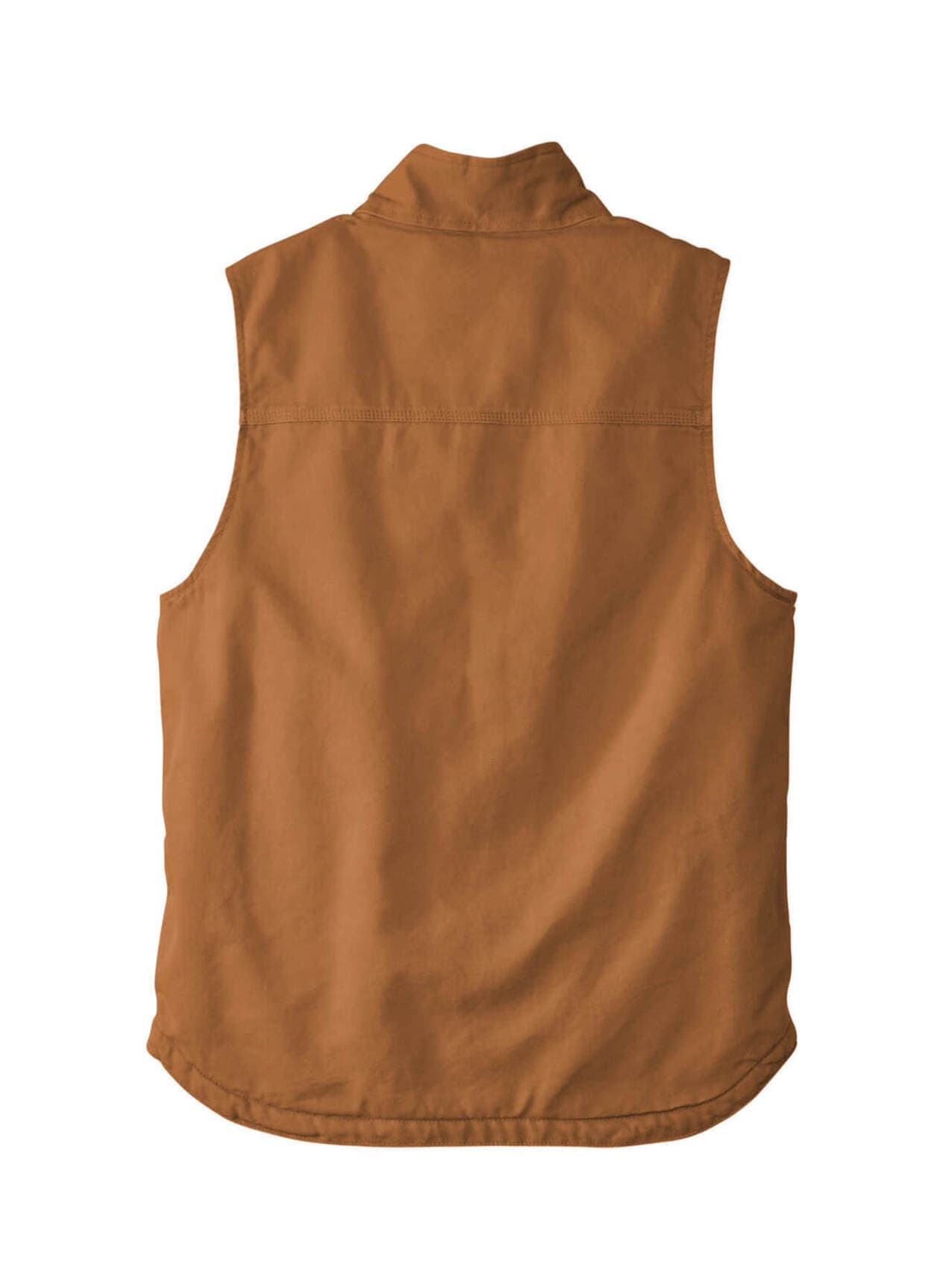 Carhartt Men's Sherpa-Lined Mock Neck Vest - Brown 3XL