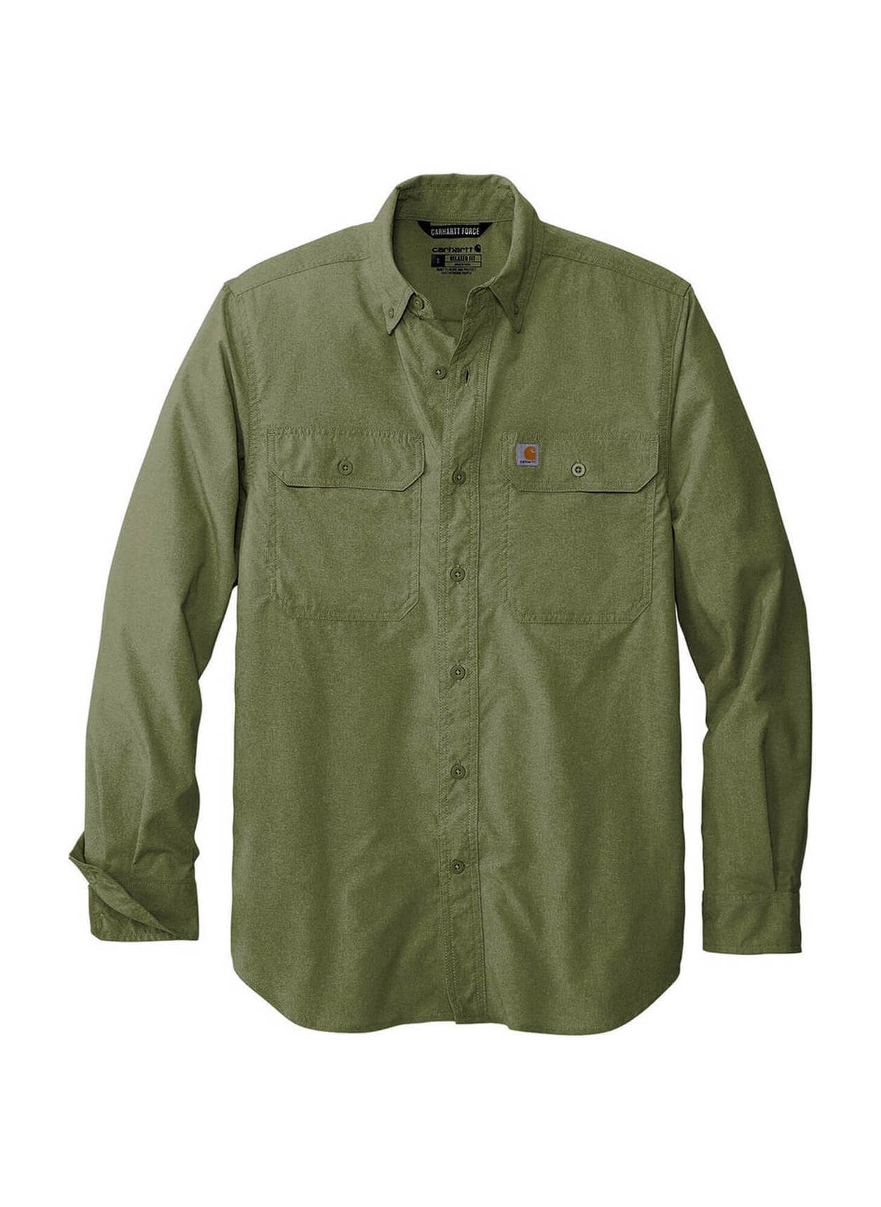 Carhartt Men's Force Solid Shirt - Green 3XL
