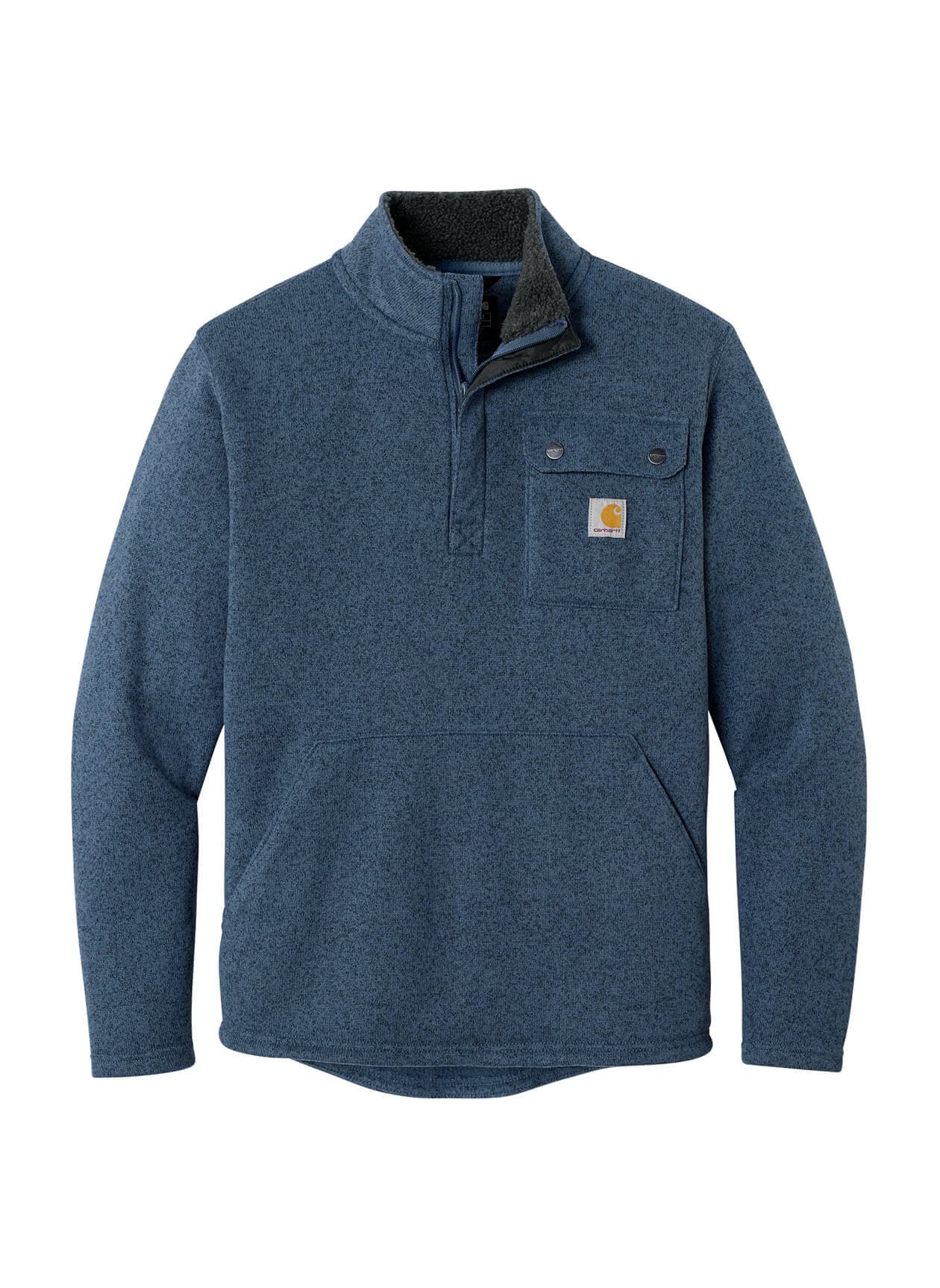 Carhartt Men's Midweight Sweater Fleece Quarter-Zip - Navy 3XL