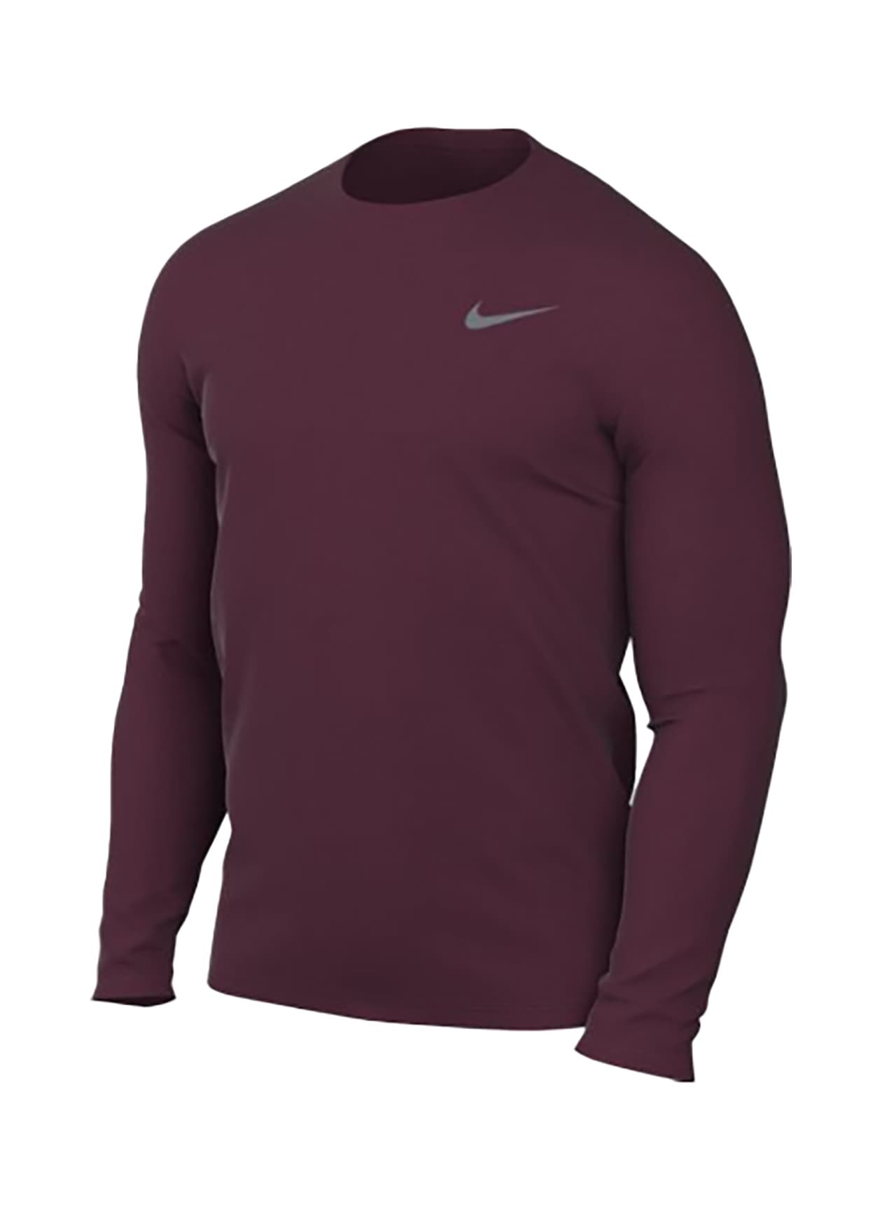Nike Men's Legend Long-Sleeve Crew T-Shirt - Deep Maroon (669) 3XL