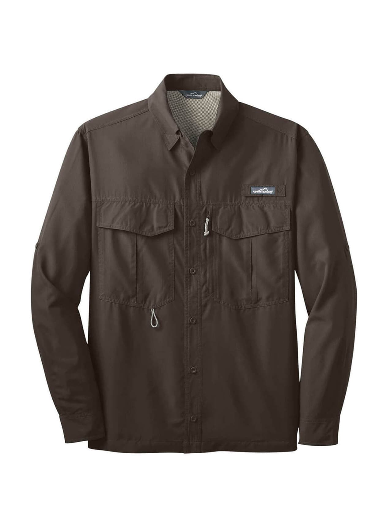 Eddie Bauer Men's Performance Fishing Shirt - Dark Grey 3XL