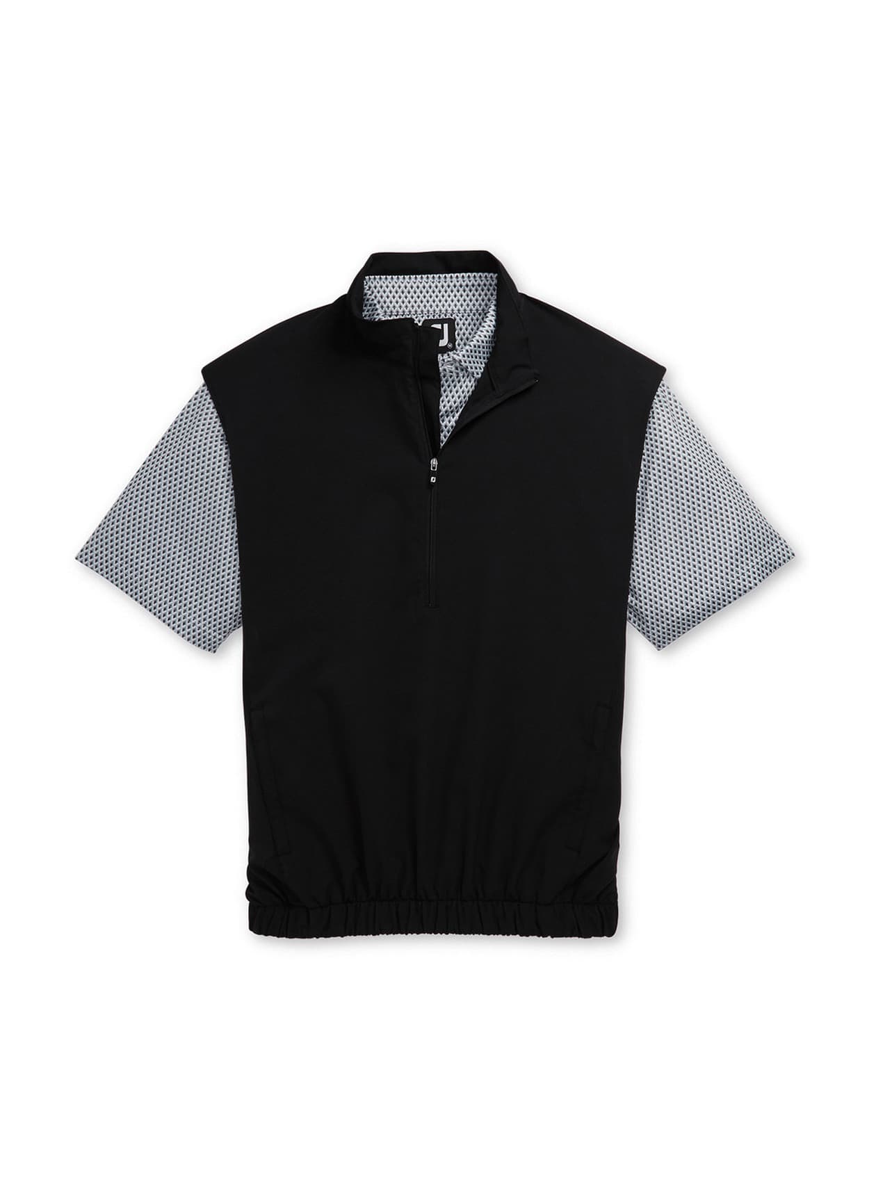 FootJoy Men's Half-Zip Windshirt Vest - Black 3XL