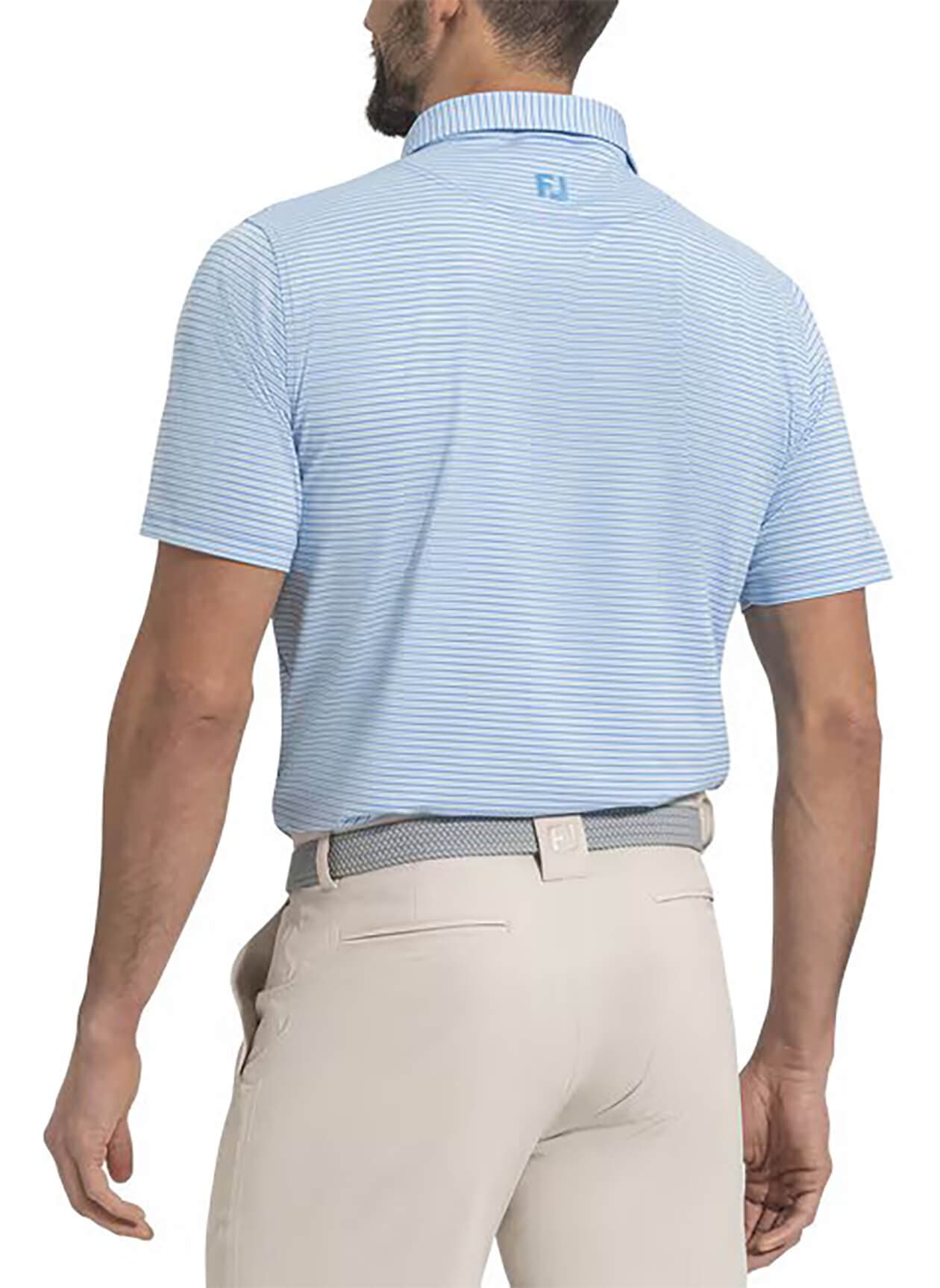 FootJoy Men's Smooth Stripe Polo - White 3XL