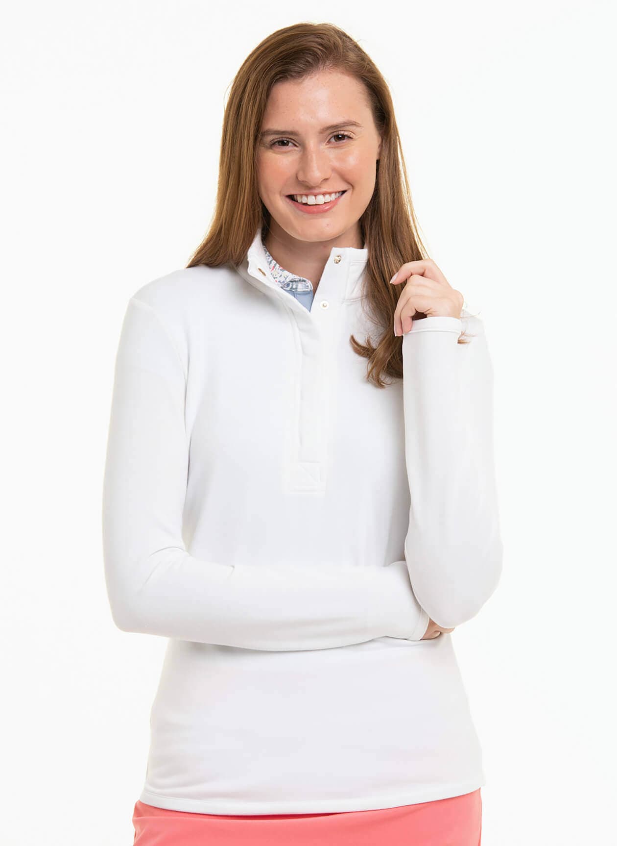 Fairway & Greene Women's Kate Old School Sweatshirt - White (WHIT) LG
