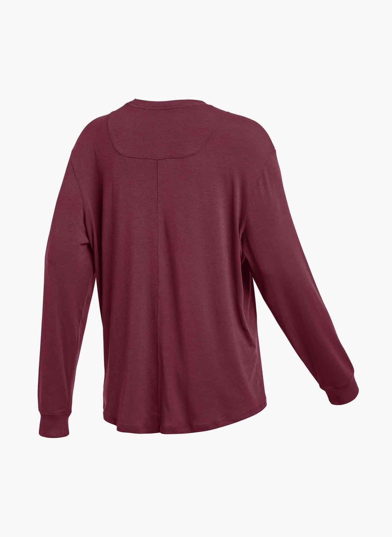 Nike Women's Relaxed Long-Sleeve T-Shirt - Team Maroon / White (610) LG