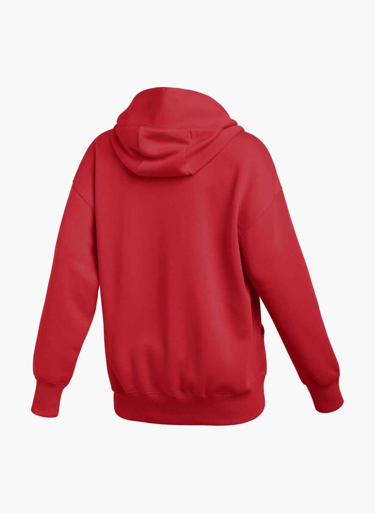 Nike Women's Phoenix Fleece Hoodie - University Red / White (657) LG