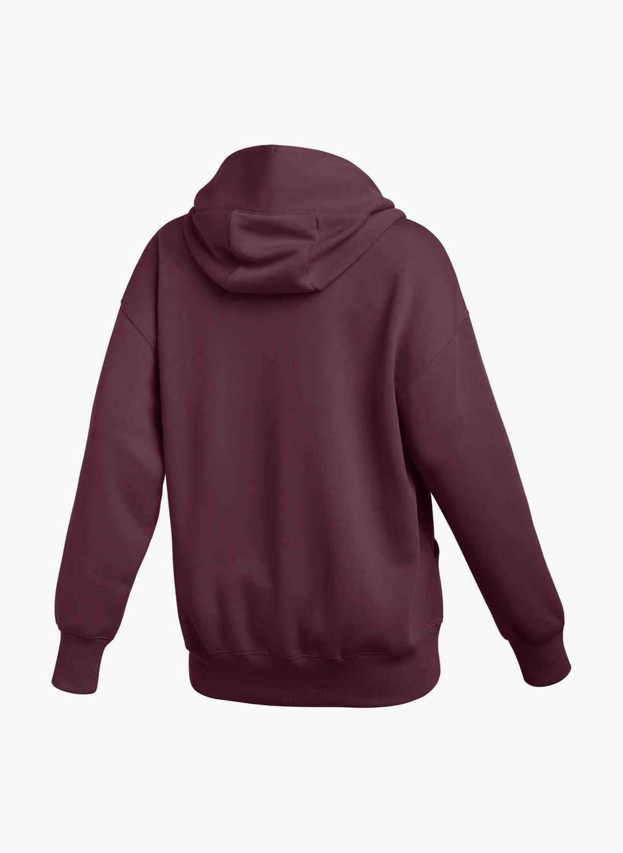 Nike Women's Phoenix Fleece Hoodie - Deep Maroon / White LG
