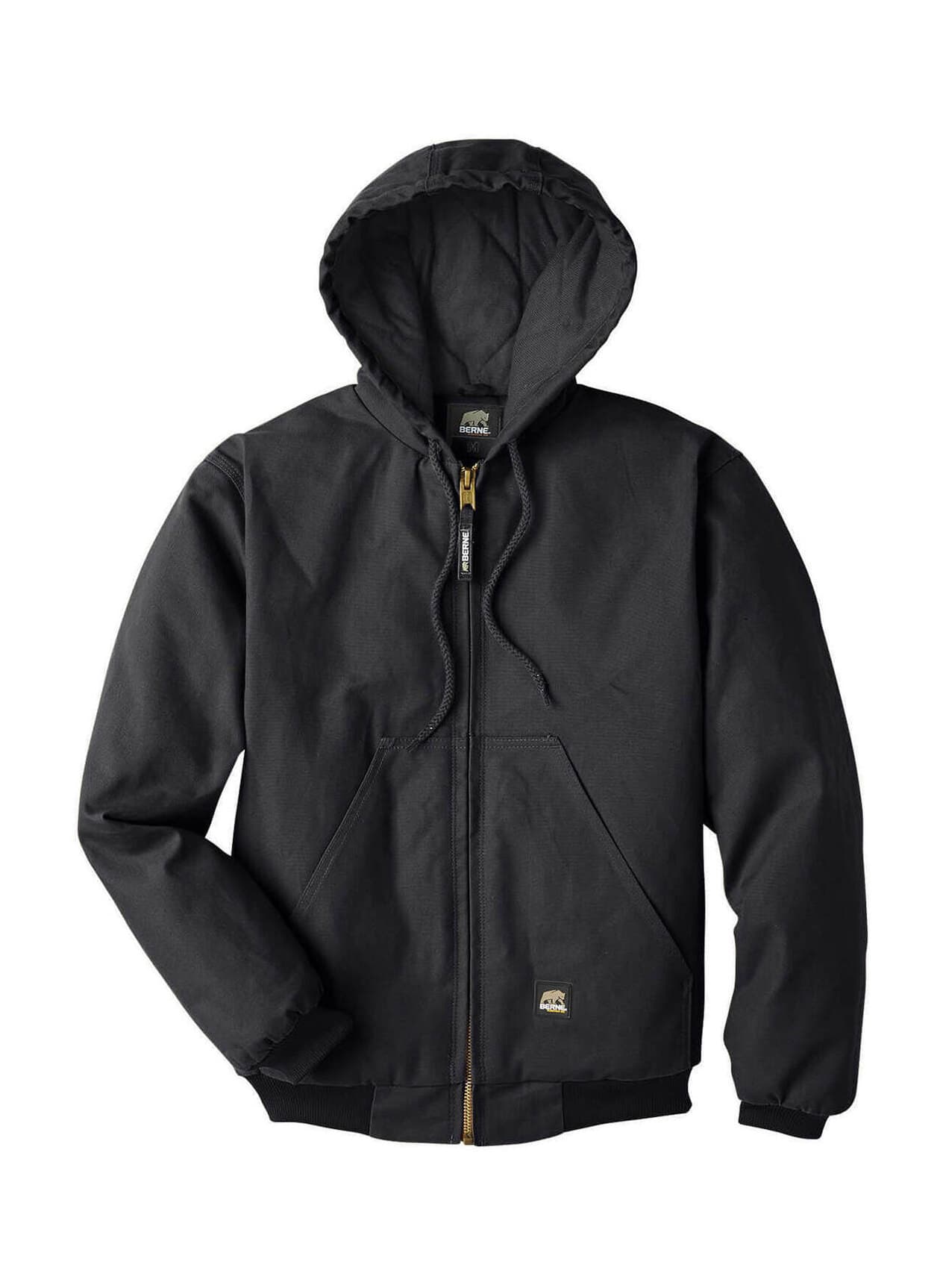 Berne Men's Heritage Hooded Jacket - Black 3XL