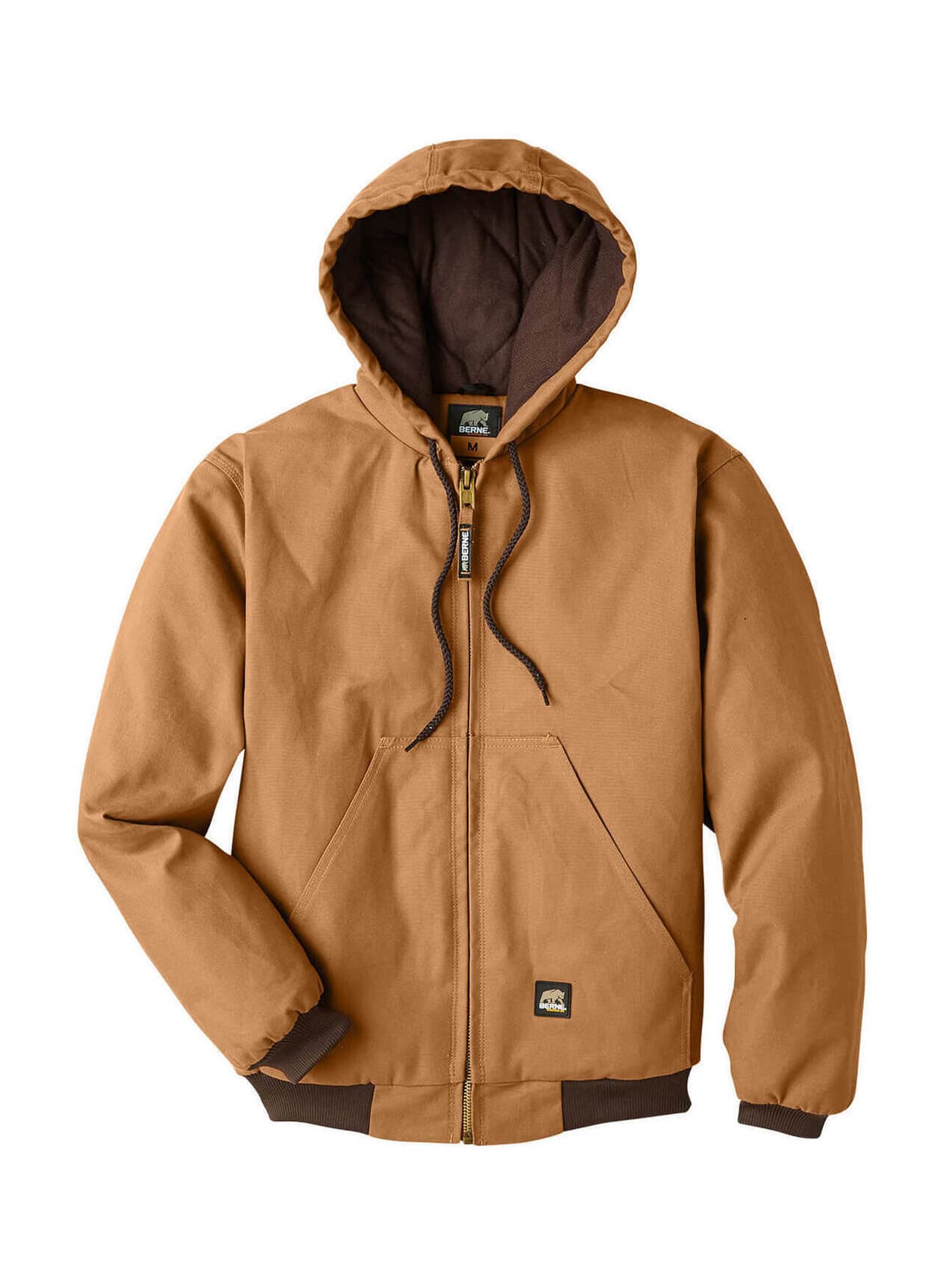Berne Men's Heritage Hooded Jacket - Brown 3XL