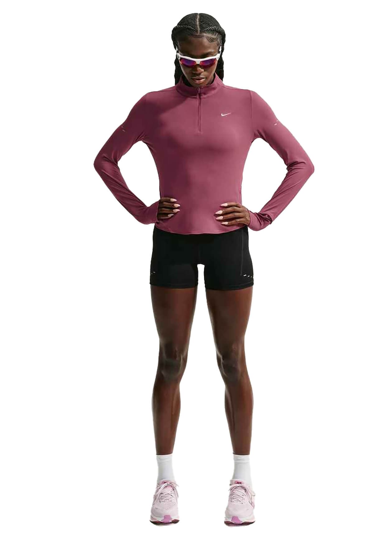 Nike Women's Dri-FIT UV Quarter-Zip - Pink LG