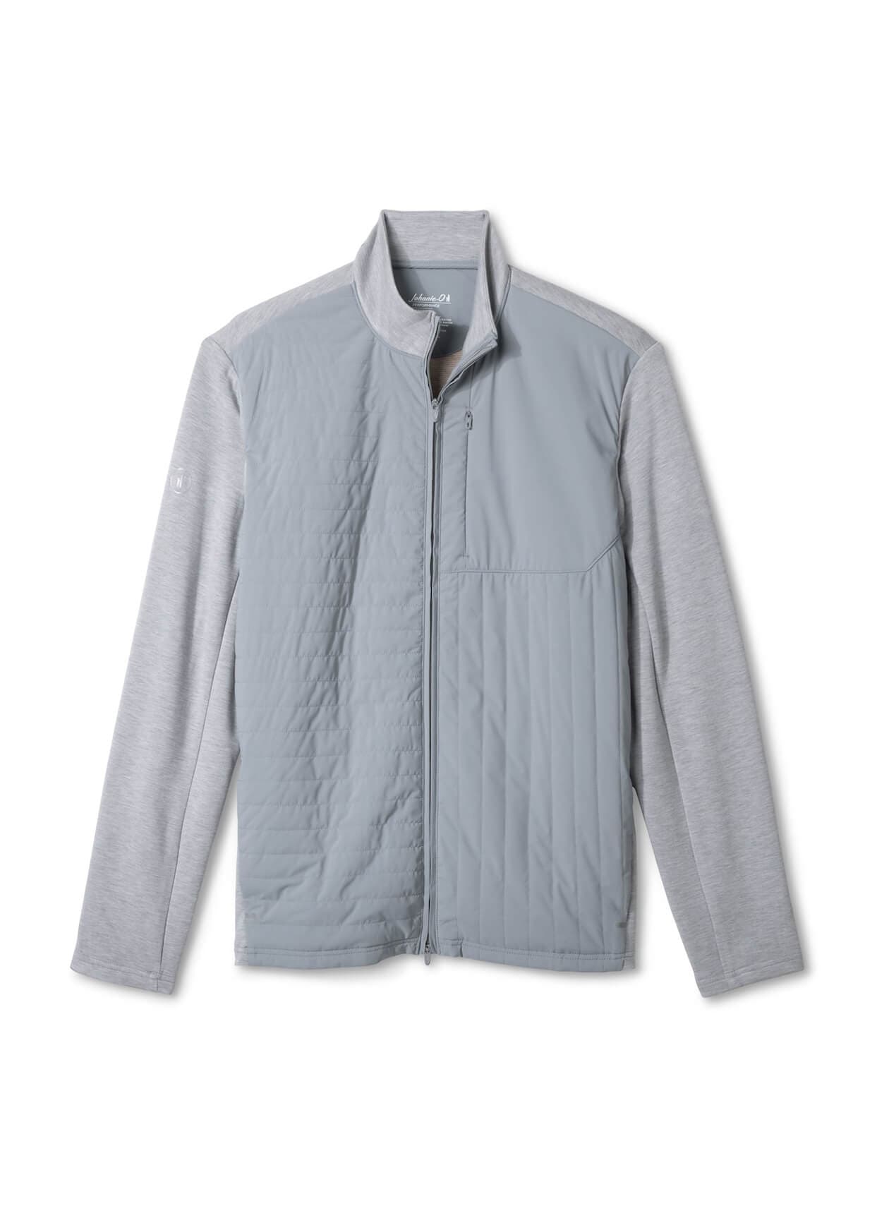 Johnnie-O Men's Mixed Media Jacket - Light Grey LG