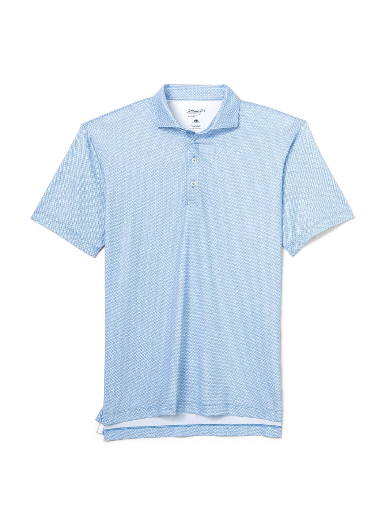 Johnnie-O Men's Tile Neat Polo - Cyan 3XL