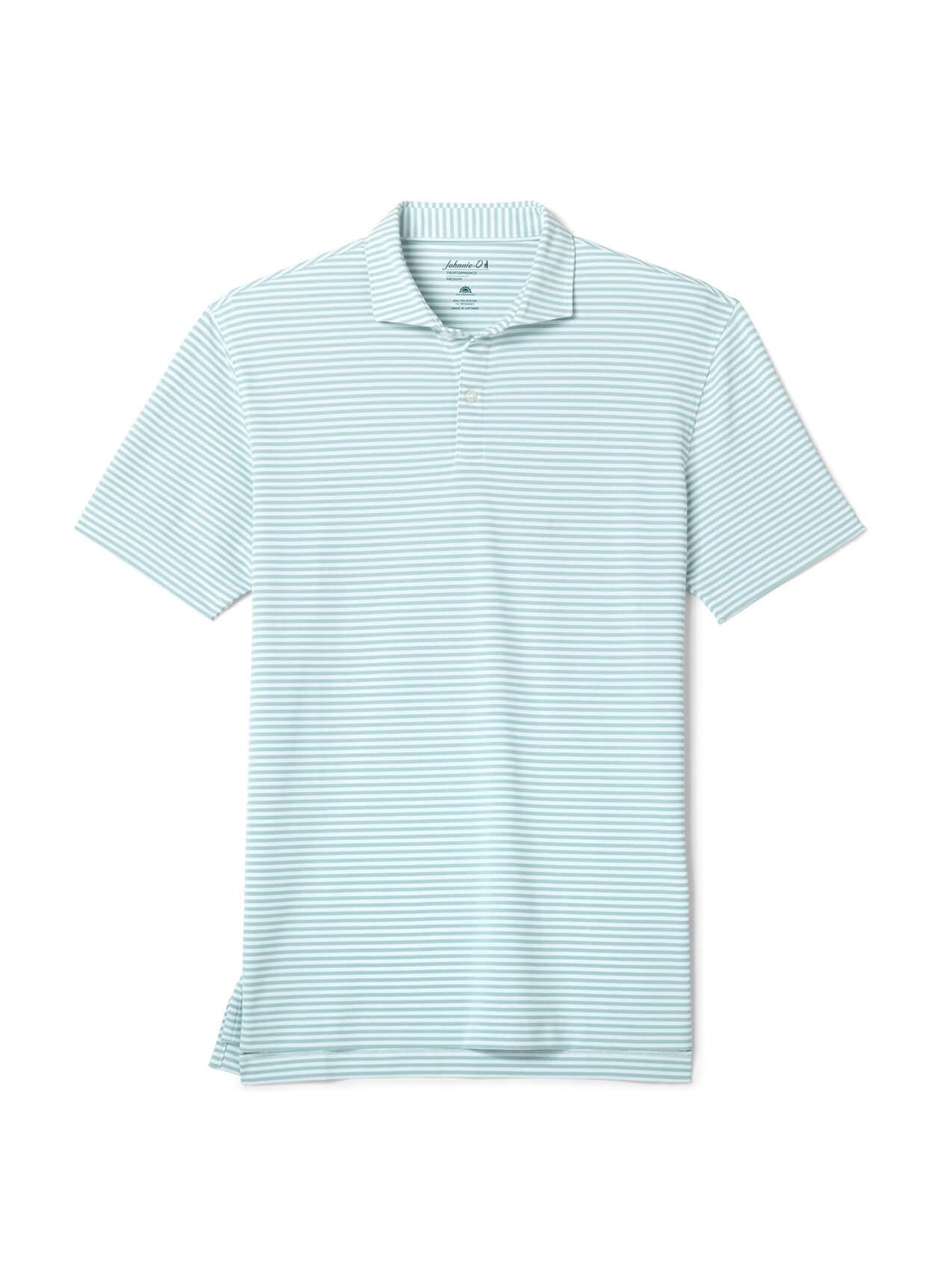 Johnnie-O Men's Cruz Stripe Polo - Green LG