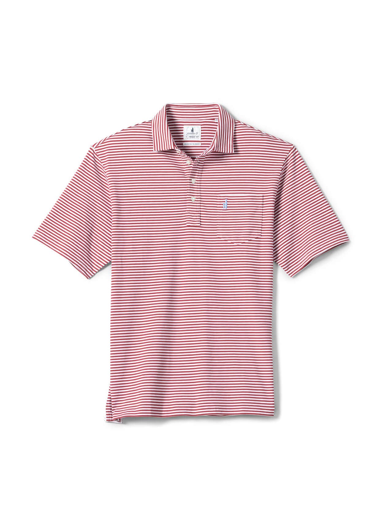 Johnnie-O Men's Jacks Stripe Polo - Red LG