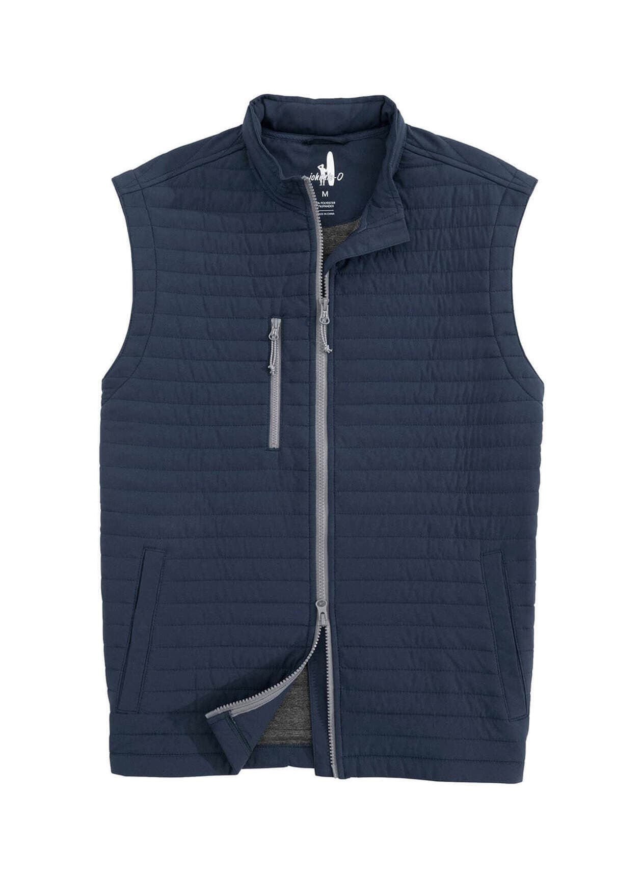 Johnnie-O Men's Crosswind Prep-formance Vest - Navy 3XL